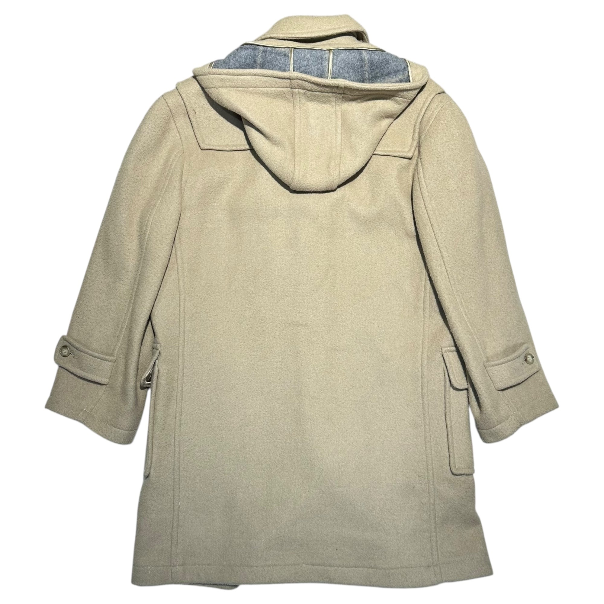 LAUREN RALPH LAUREN(ローレンラルフローレン) 90's Hooded Melton Duffle Coat 90年代 フーデッド メルトン ダッフル コート S~M程度(大き目です) ベージュ ドミニカ共和国製造