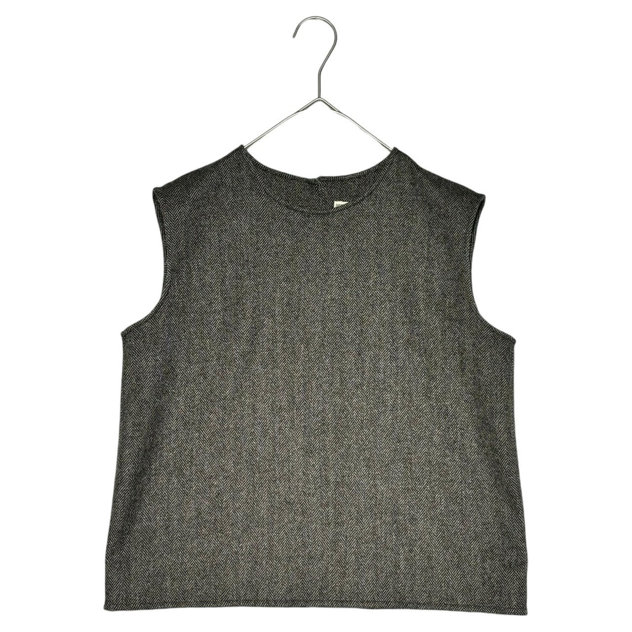 HERMES(エルメス) BY MARGIELA Tweed sleeveless skirt setup マルジェラ期 ツイード ノースリーブ スカート セットアップ 36(M程度) ブラウン ロング タイト ブラウス アーカイブ