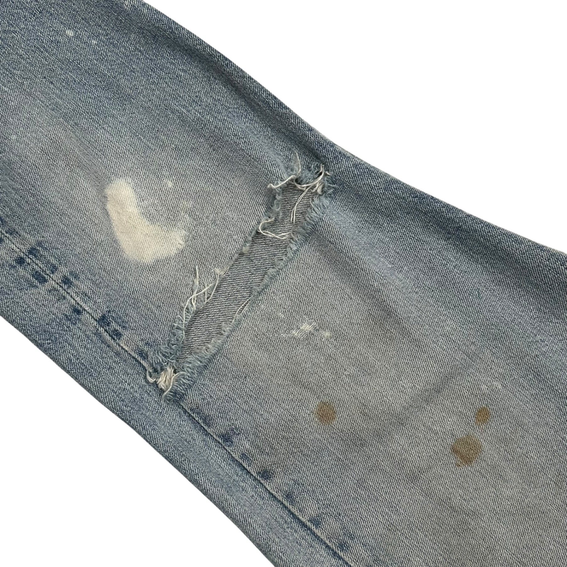 Levi's(リーバイス) 1973～1976's 501 Early 66 Model Vintage Denim Pants 66前期 ヴィンテージ デニム パンツ 実寸約W32 ライトインディゴ 70's 70年代 赤耳 ボタン裏6 66シングル