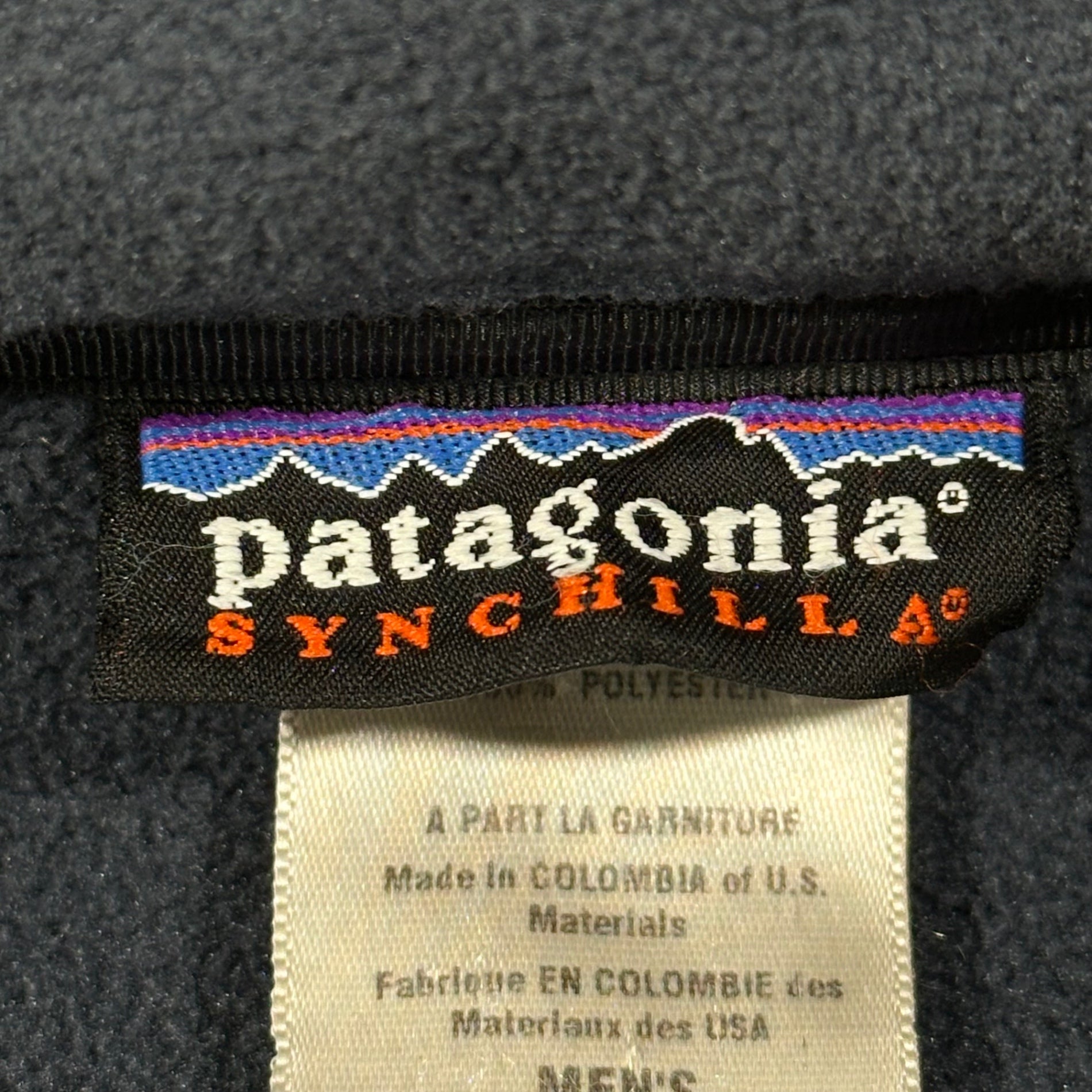 Patagonia(パタゴニア) 2005's M's Synchilla Windproof Jacket メンズ シンチラ ウインドプルーフ ジャケット 25331 F5 L ブラック×グレー 2005年製 フリース ヴィンテージ