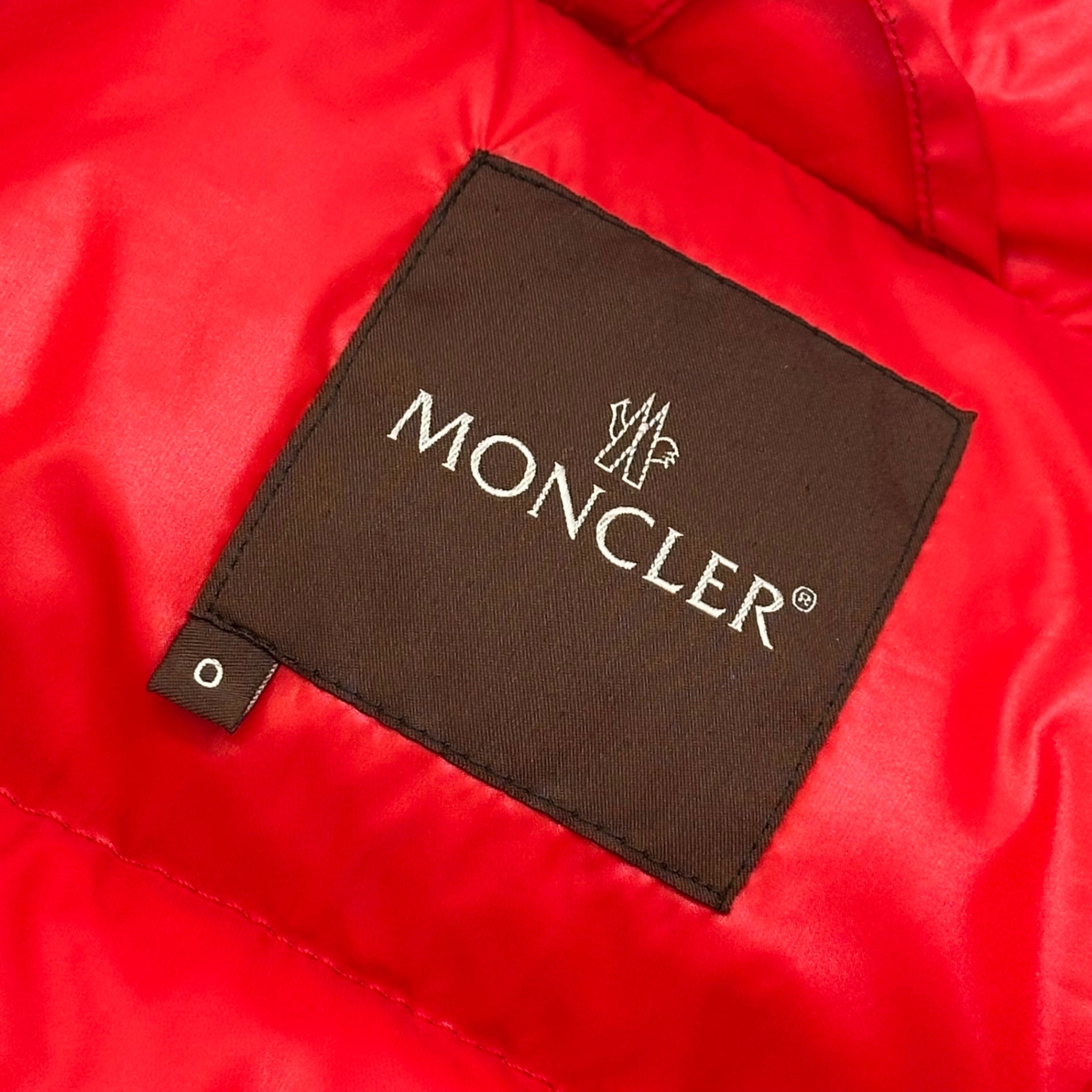 MONCLER(モンクレール) 00's Shiny Down Jacket  シャイニー ダウン ジャケット 220--093-45300-50 0(XS程度) レッド ペッパージャパンコーポレーションタグ