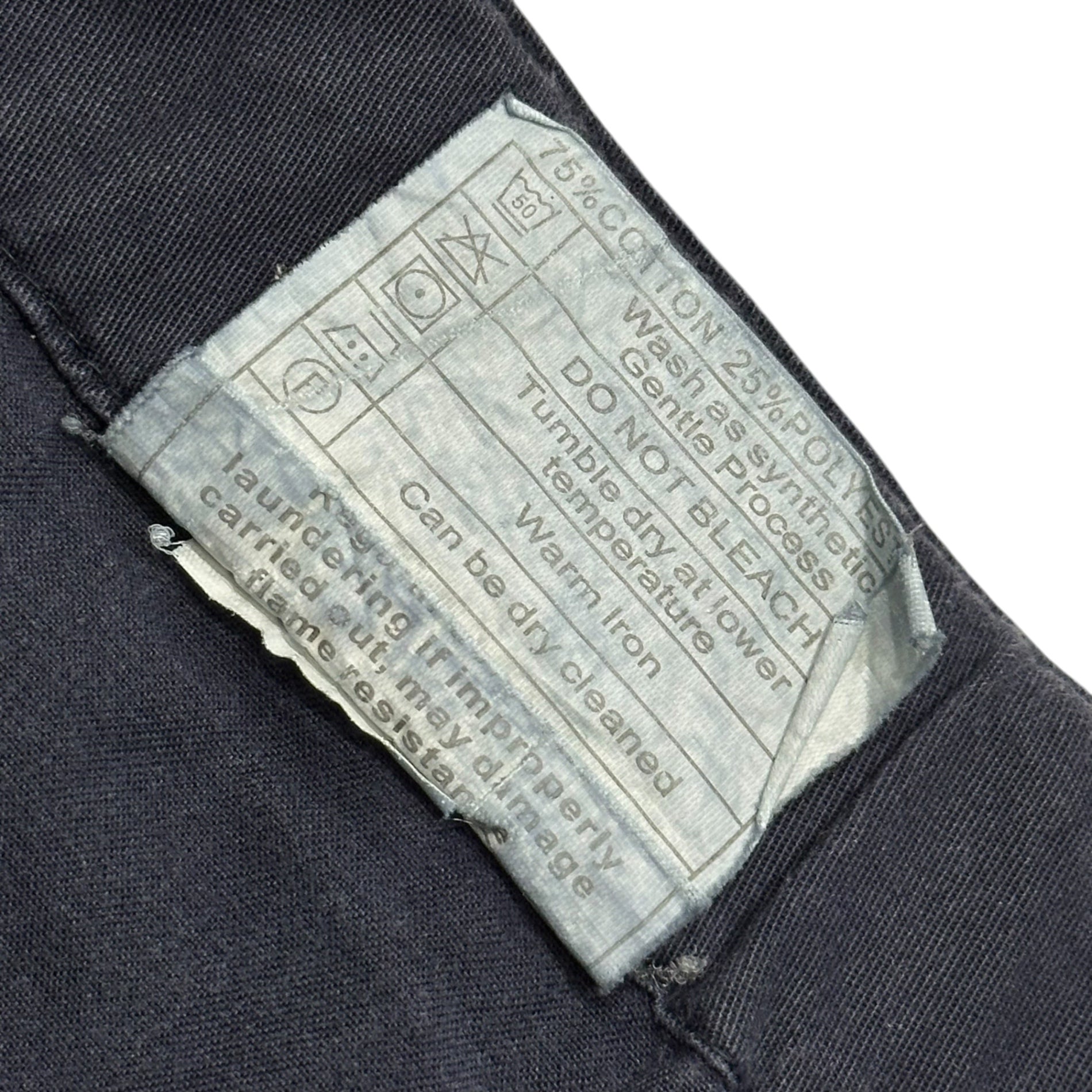 BRITISH MILITARY(イギリス軍) 2000's TROUSERS COMBAT NAVY BLUE FR コンバット カーゴ パンツ 8415-99-280-2685 8085/9500(XL程度) ネイビー