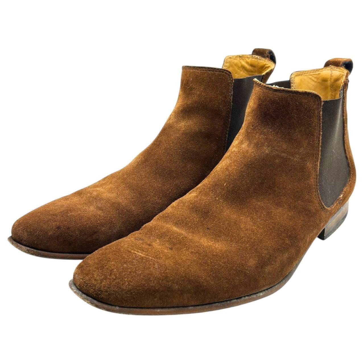 PS PAUL SMITH(ピーエスポールスミス) Suede Side Gore Boots スウェード サイドゴア ブーツ UK7(25.5~26.0cm程度) ブラウン