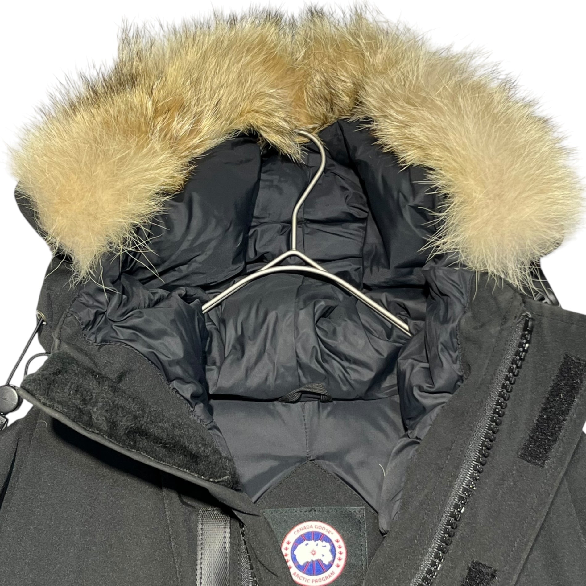 CANADA GOOSE(カナダグース) EXPEDITION PARKA エクスペディション パーカー 4565JM S ブラック コヨーテ ファー フーデット ダウン ジャケット