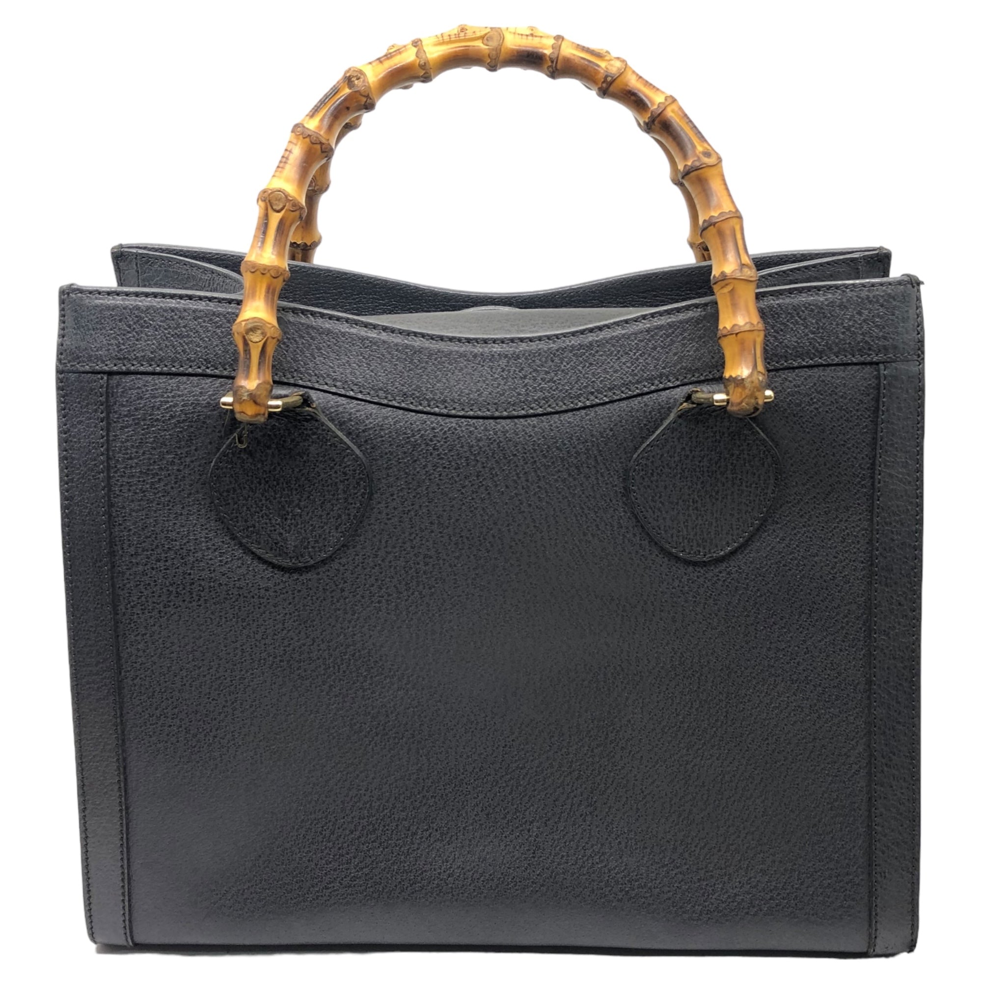 GUCCI(グッチ) OLD BOX type bamboo handbag オールド ボックスタイプ バンブー ハンド バッグ 鞄 レザー トート 002・0260 200110 ブラック