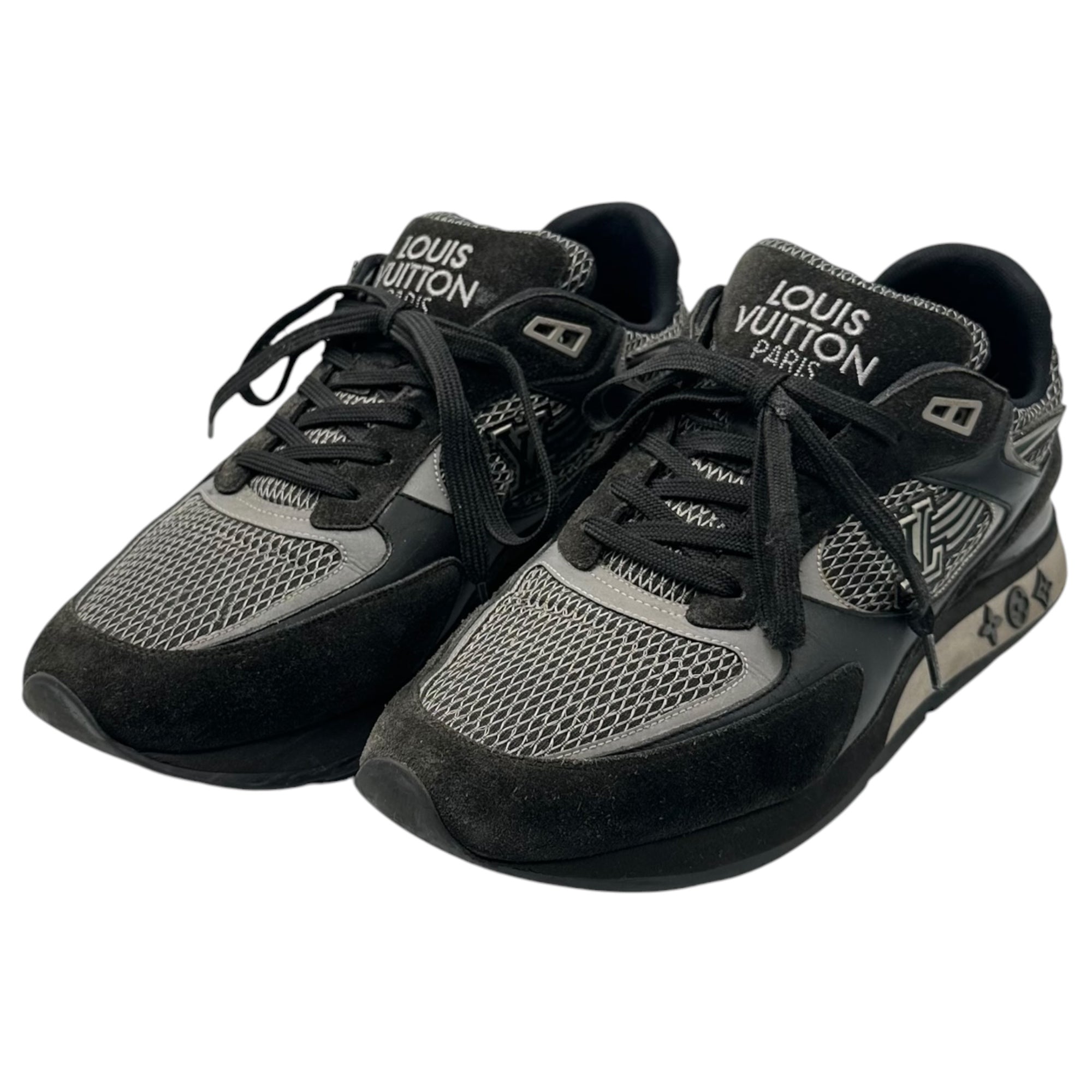 LOUIS VUITTON(ルイヴィトン) Run Away Line Sneaker ランアウェイ ライン スニーカー 1A9J1D 9(約27.5cm 〜 28.0cm) ブラック×グレー