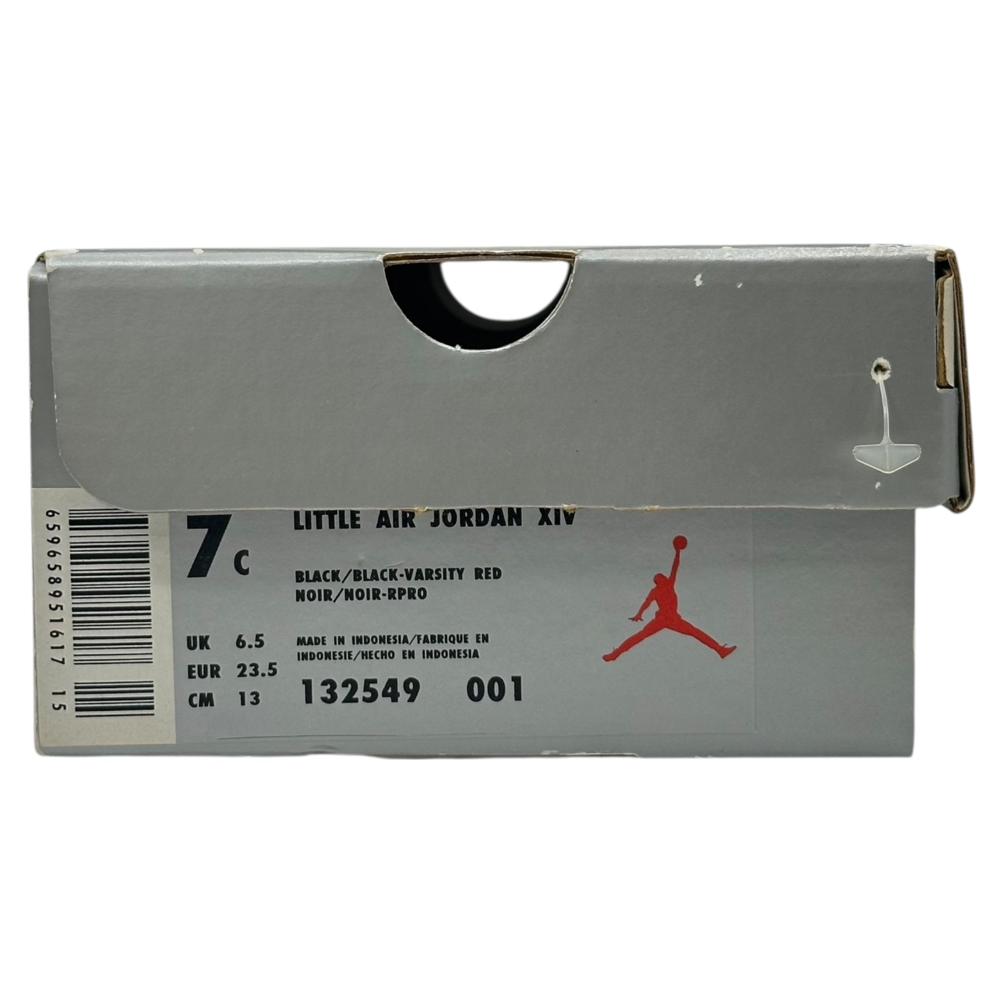 NIKE(ナイキ) 1999 LITTLE AIR JORDAN XIV リトル エア ジョーダン 14 132549-001 US 7C(13cm) ブラック×レッド キッズ スニーカー ヴィンテージ 90's