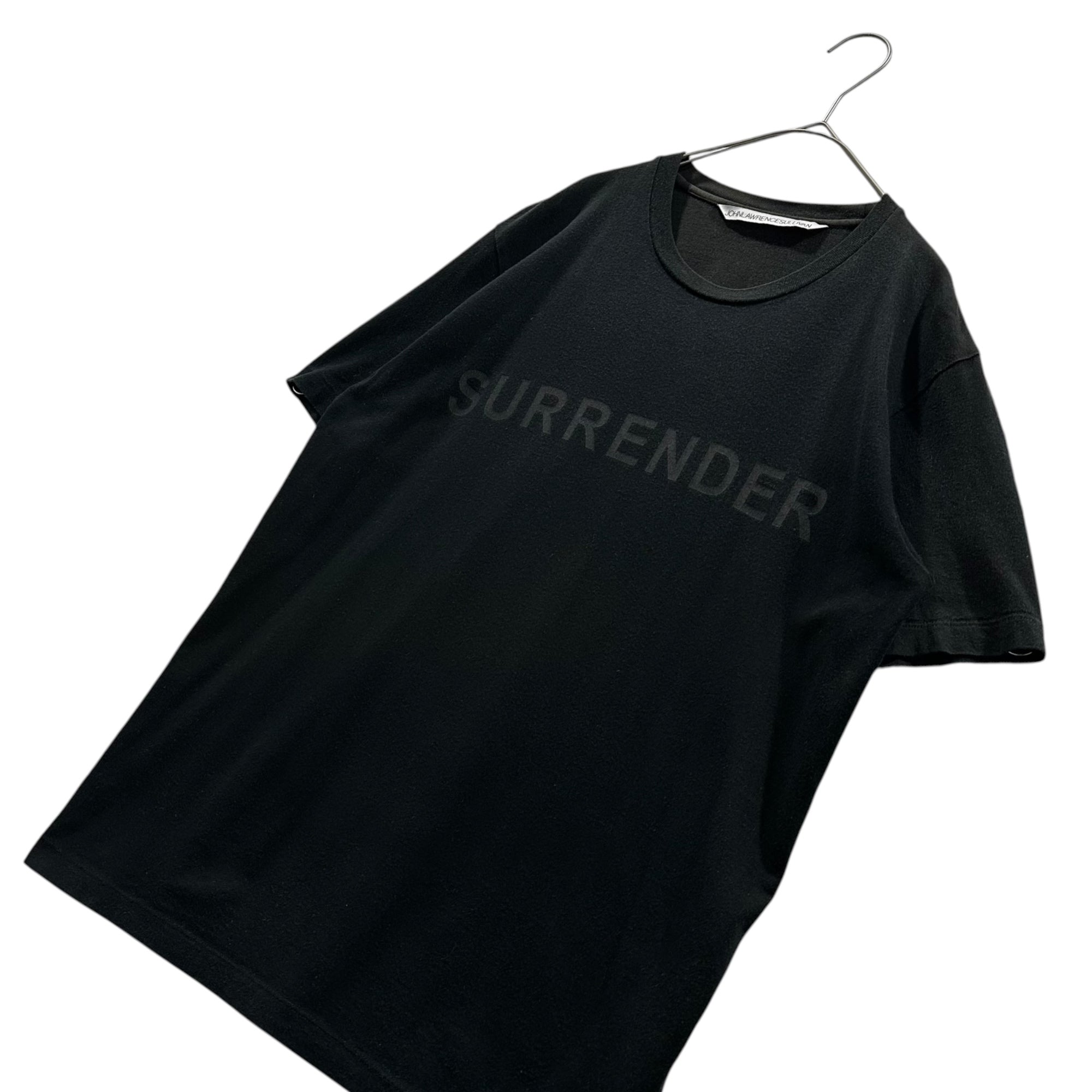 JOHN LAWRENCE SULLIVAN(ジョンローレンスサリバン) SURRENDER Print T-Shir スレンダー プリント Tシャツ 5A014'16-31 S ブラック