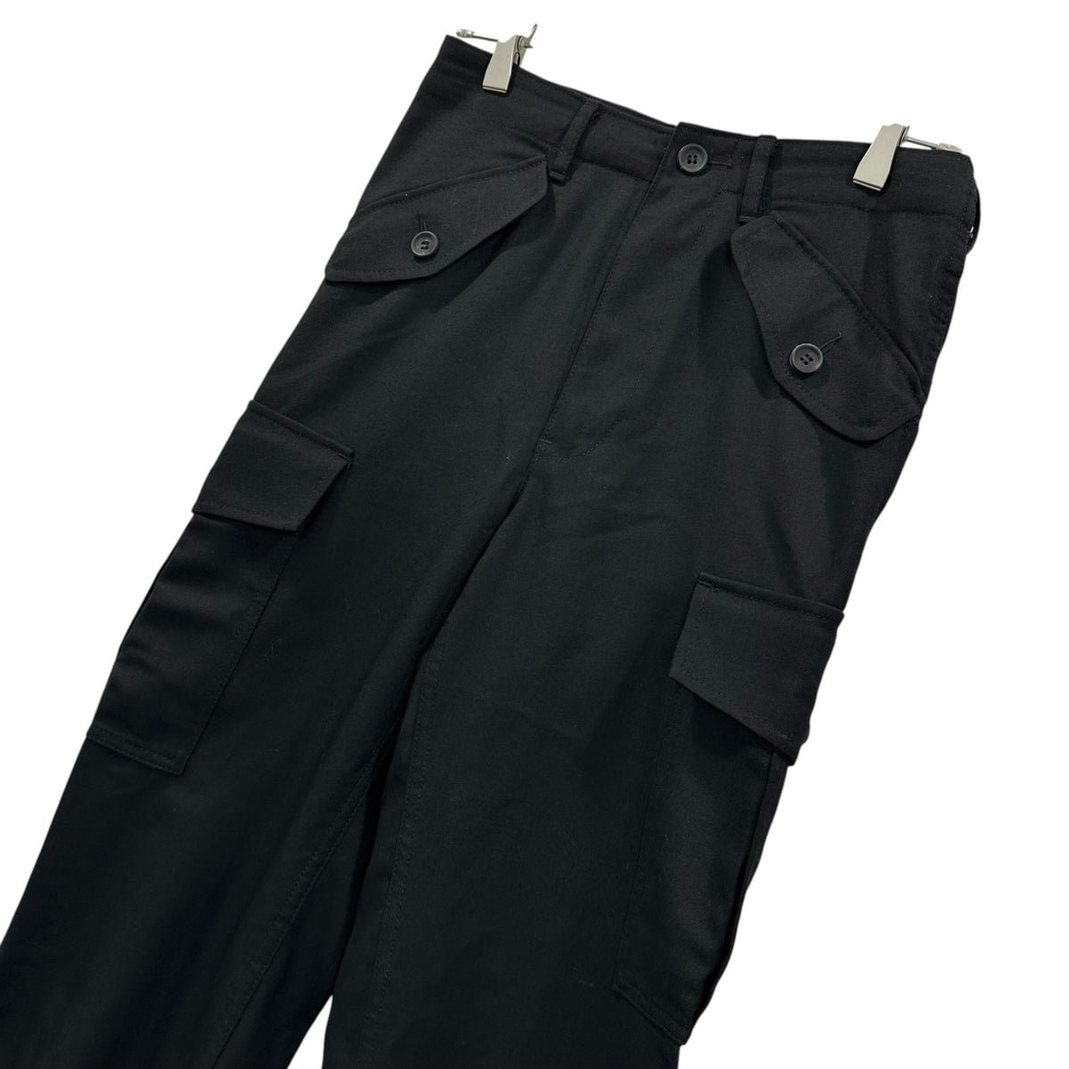 JUNYA WATANABE COMME des GARCONS(ジュンヤワタナベコムデギャルソン) 2003AW Wool Parachute Cargo Pants ウール パラシュート カーゴ パンツ JK-P032 S ブラック AD2003