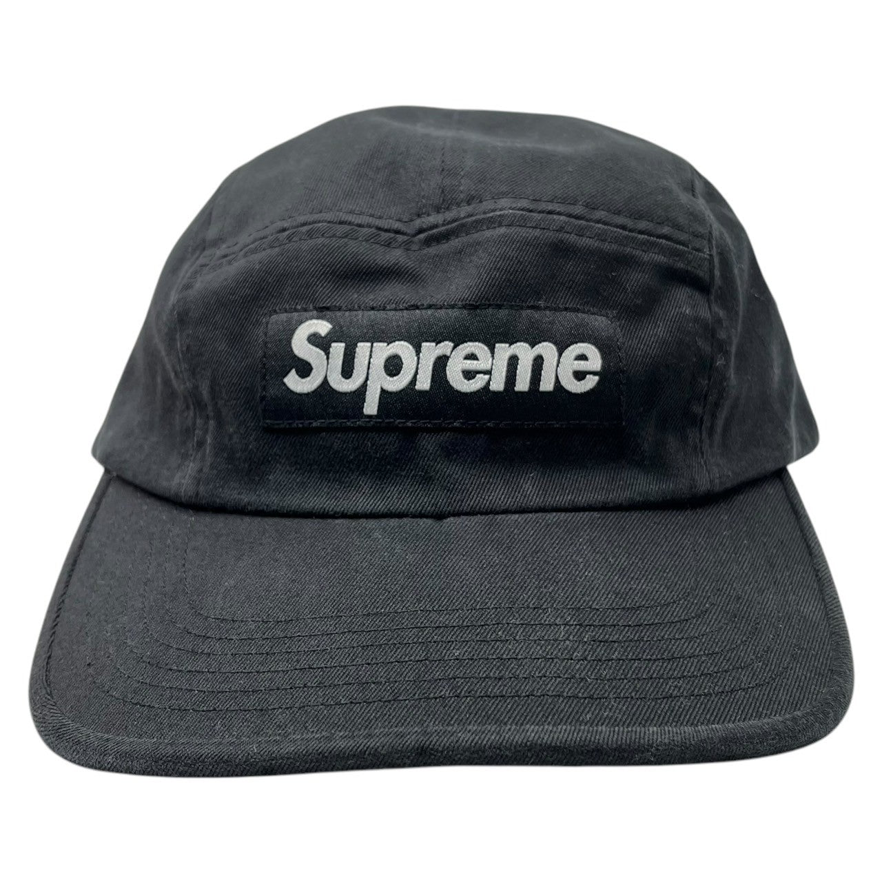 SUPREME(シュプリーム) WASHED CHINO TWILL CAMP CAP ウォッシュド チノ ツイル キャンプ キャップ FREE ブラック