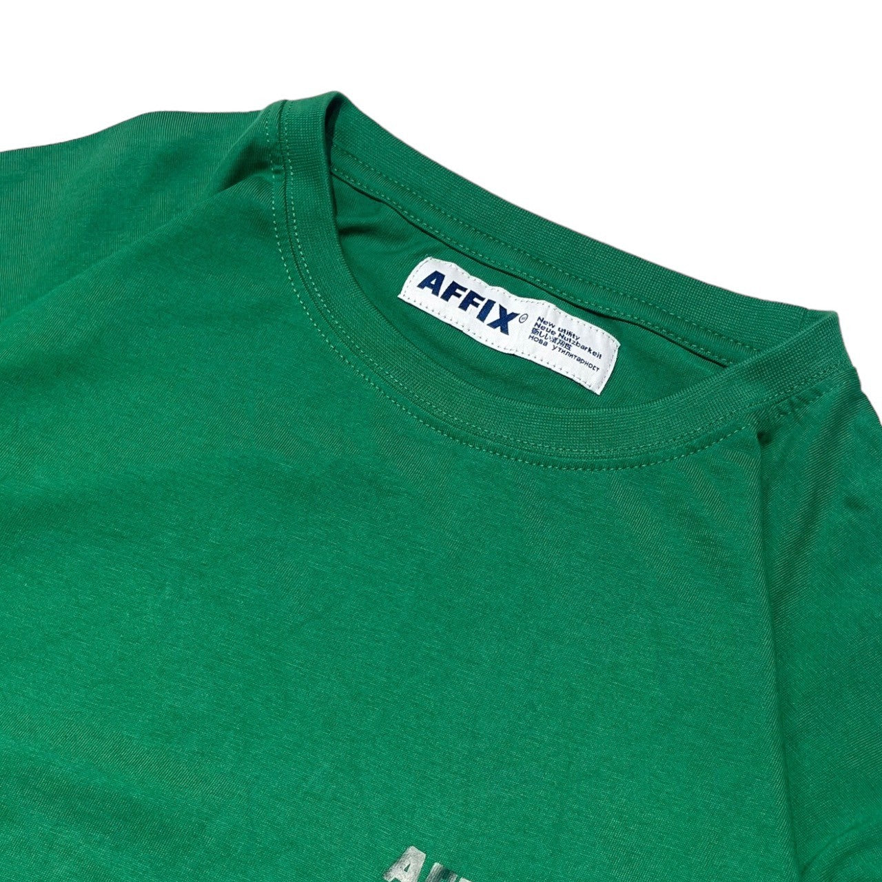 AFFIX(アフィックス) double pocket L/S T-shirt ロゴ ダブル ポケット 長袖 Tシャツ XL グリーン 長袖カットソー
