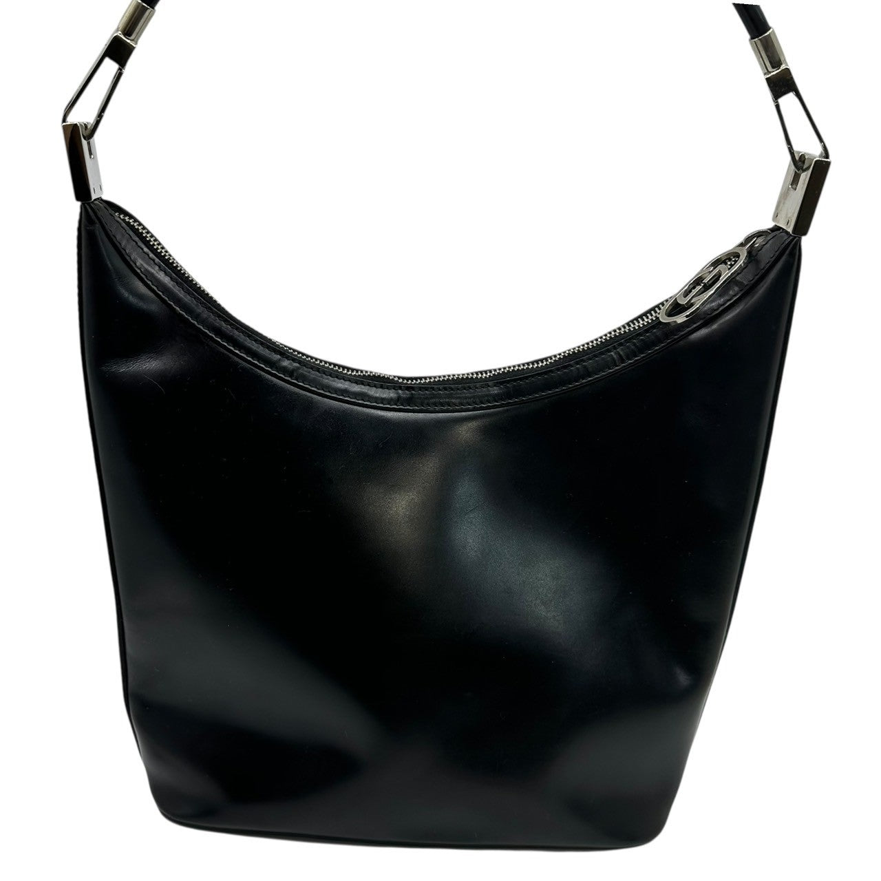 GUCCI(グッチ) Interlocking Leather One-Shoulder Bag インターロッキング レザー ワンショルダー バッグ 001・3814・2026 ブラック OLD オールド