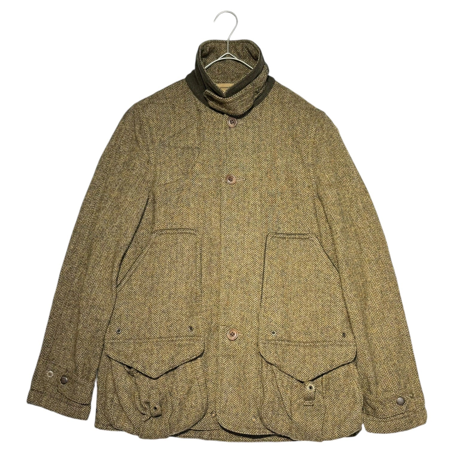 RRL(ダブルアールエル) Herringbone wool hunting jacket ウール ハンティング ジャケット 3 ブラウン ツイード