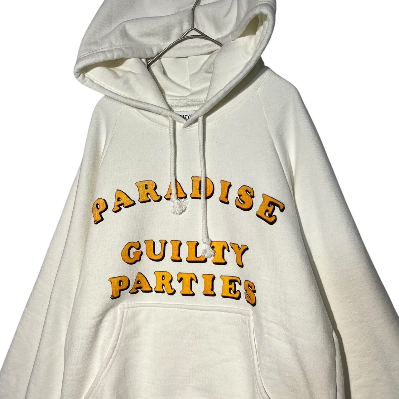 WACKO MARIA(ワコマリア) PARADISE GUILTY PARTIES logo print hoodie ロゴ プリント フーディ S ホワイト