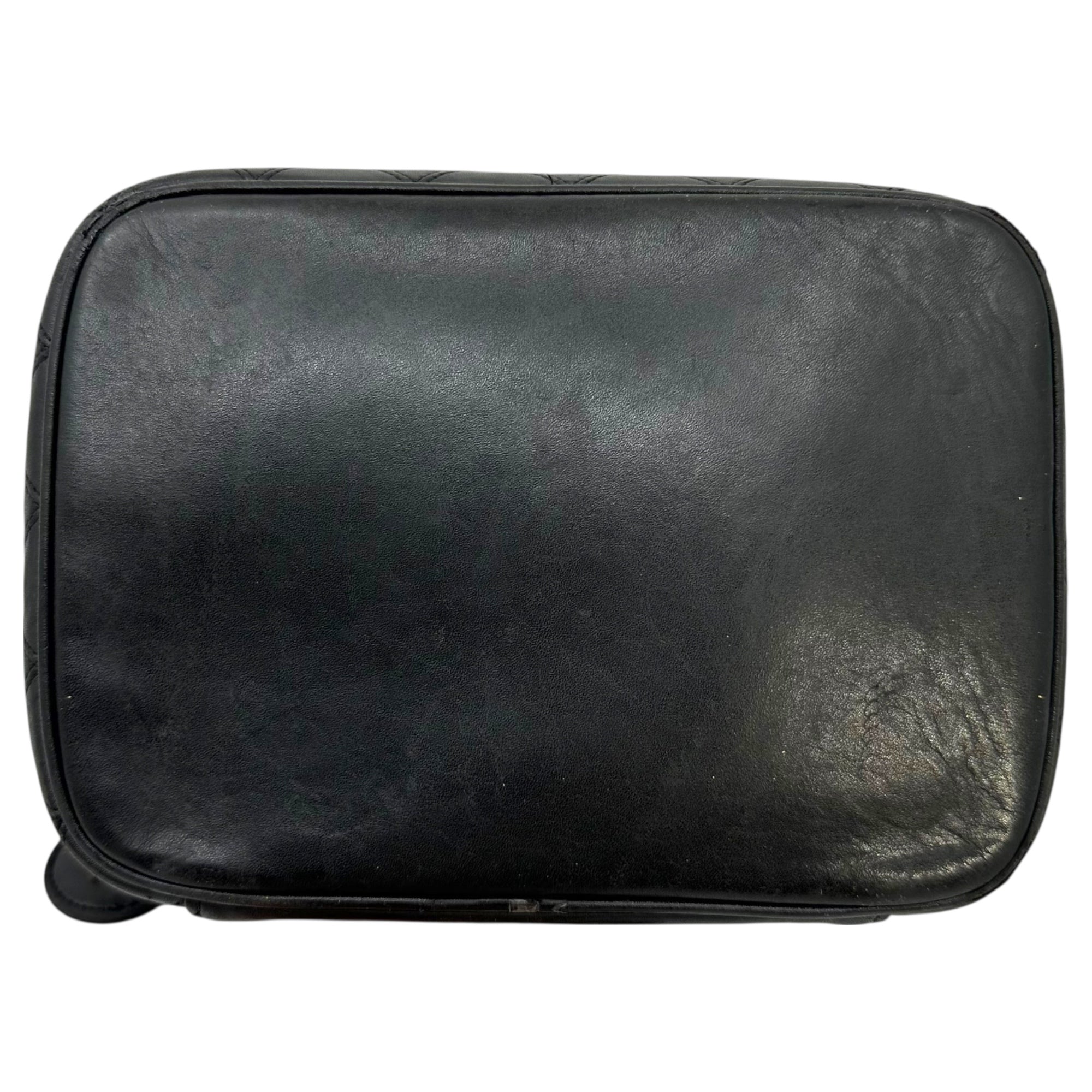 CHANEL(シャネル) 90's Bicolore Vanity Bag ビコローレ バニティ バッグ ブラック 90年代 化粧 ポーチ ハンド ヴィンテージ マトラッセ 2番台 2******