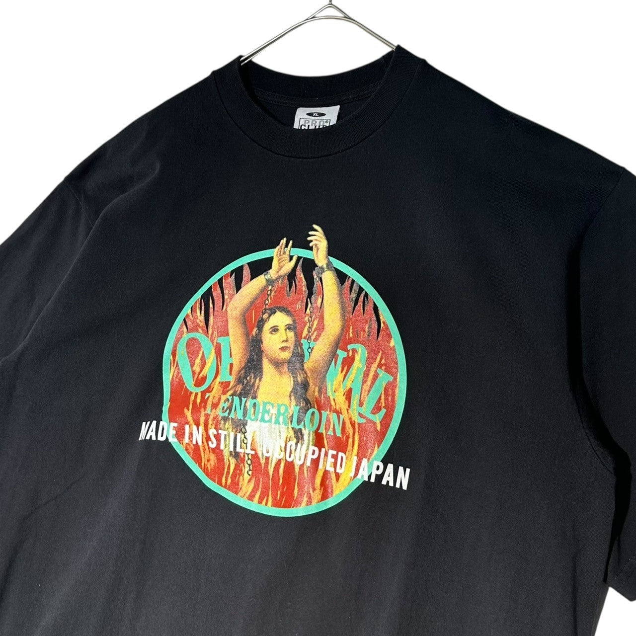 TENDERLOIN(テンダーロイン) 19SS TEE WH グラフィック ロゴ プリント Tシャツ XL ブラック PRO CLUB