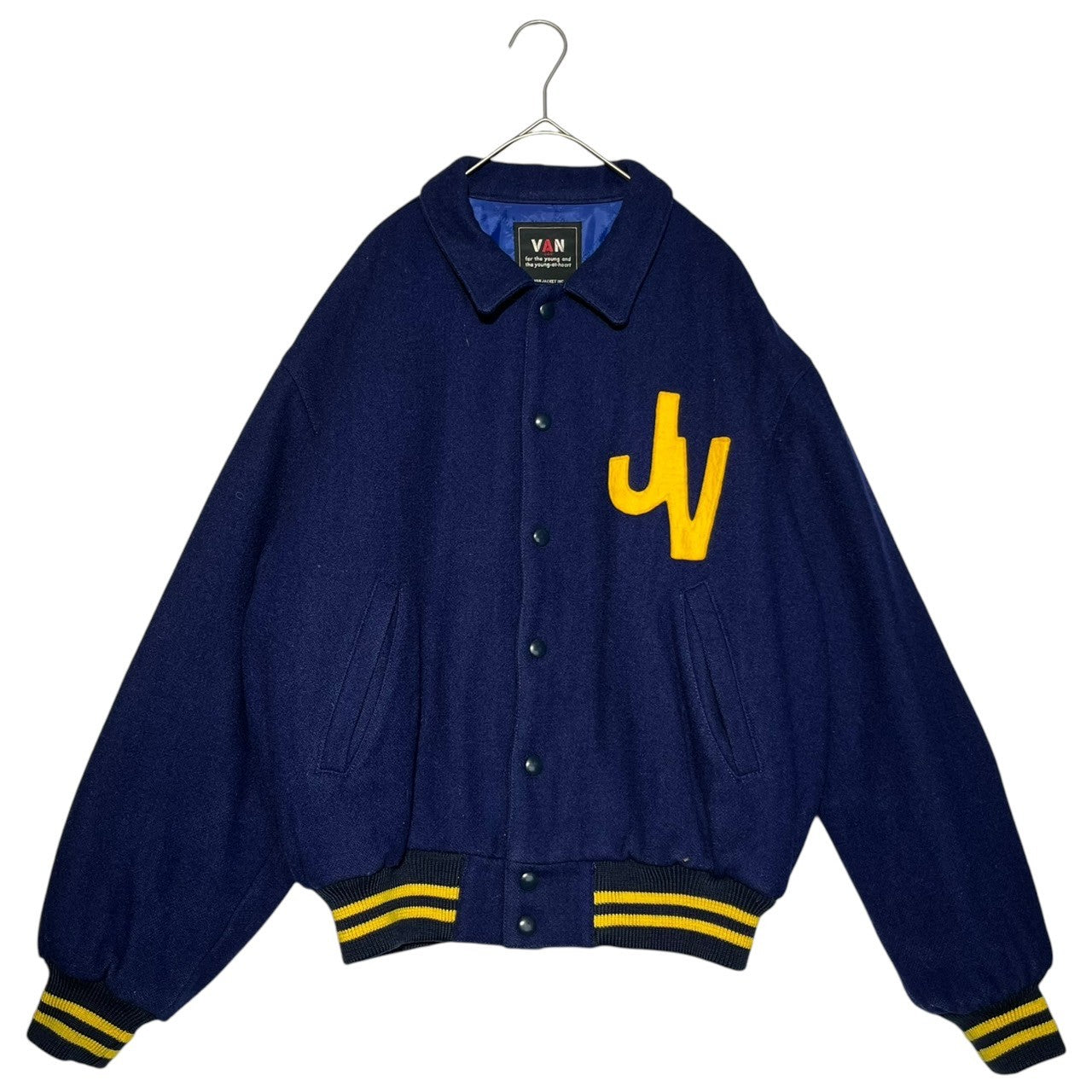 VAN JACKET(ヴァンヂャケット) OLD award jacket オールド アワード ジャケット FREE ネイビー×イエロー