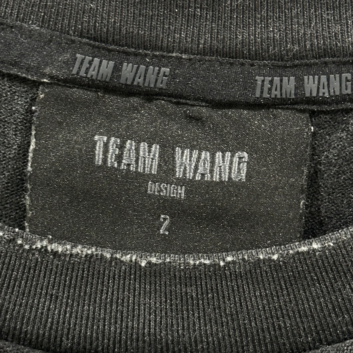 TEAM WANG DESIGN(チームワンデザイン) TEAM TOKYO EXCLUSIVE TEE ヴィンテージ加工 Tシャツ TW-FW25A466 2 ブラック