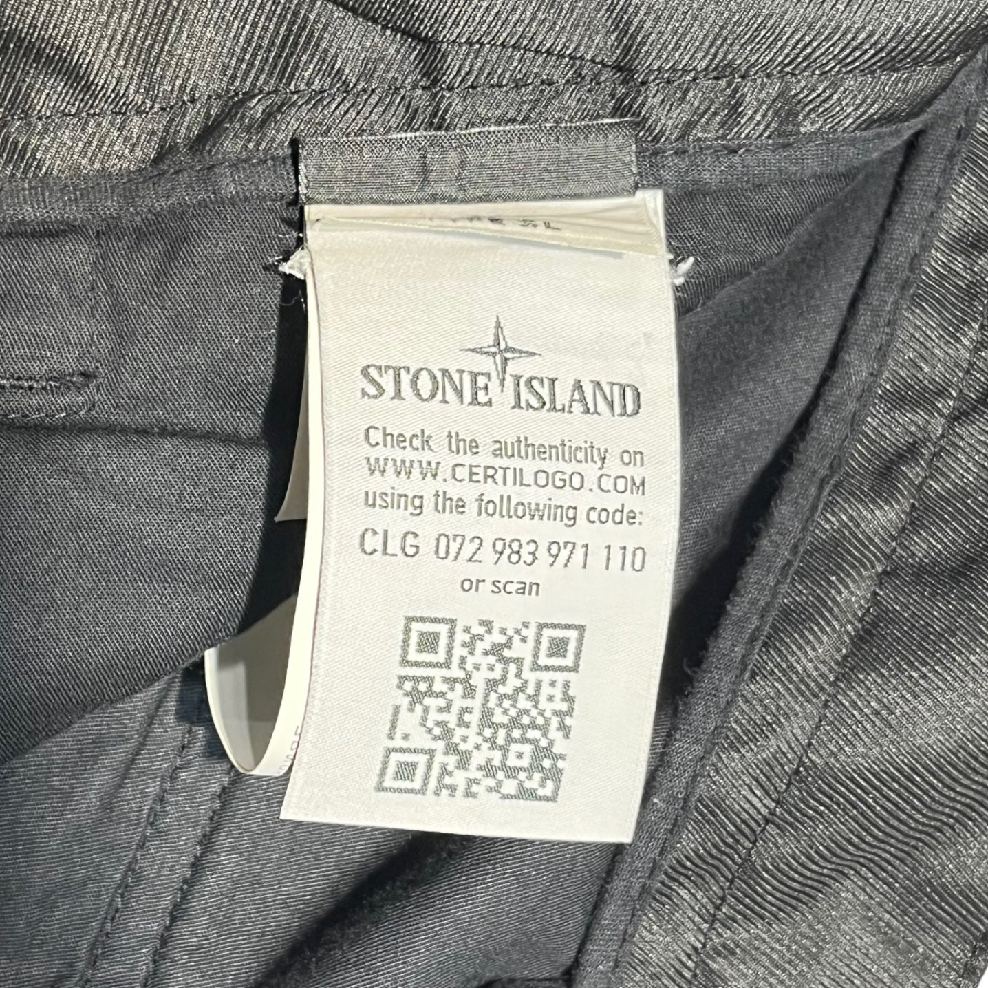 STONE ISLAND(ストーンアイランド) 19SS Slim type cargo pants スリムタイプ カーゴパンツ 701531807  W31 ブラック