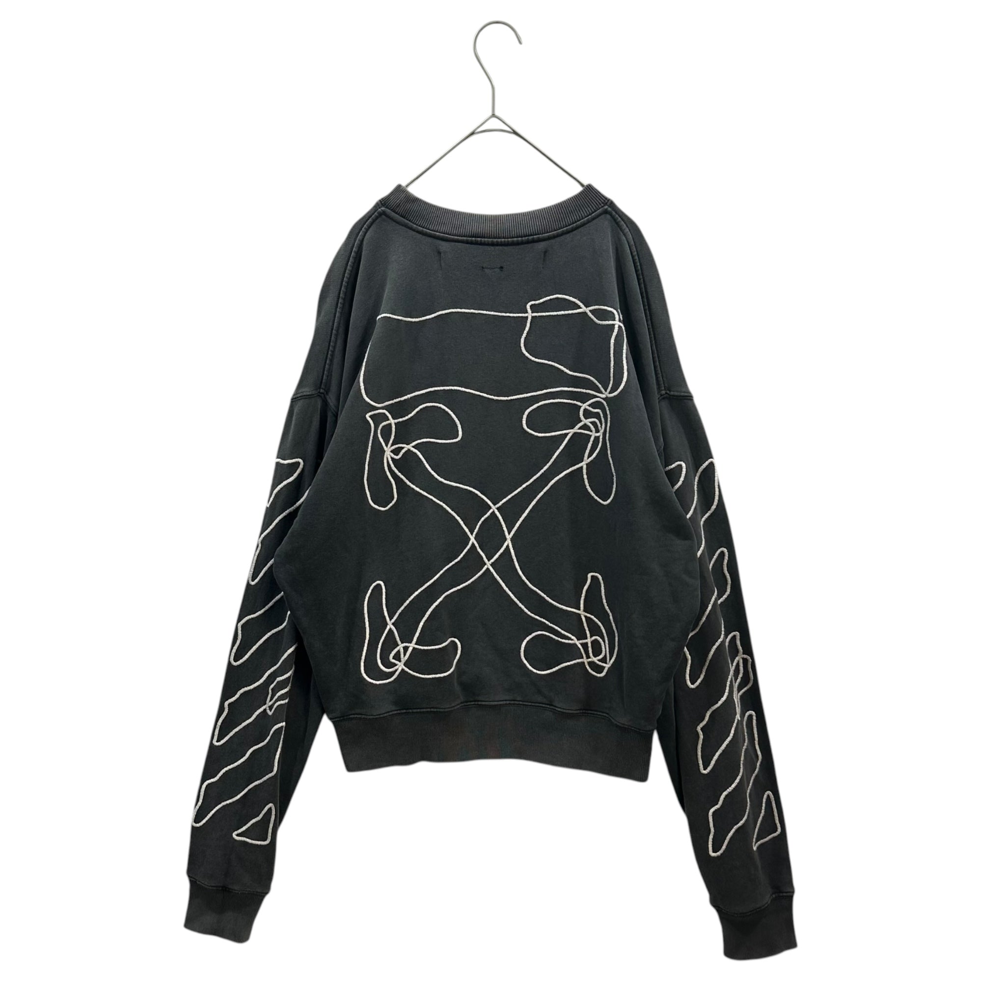 Off-White(オフホワイト) 19AW ABSTRACT ARROWS アブストラクト アロー クルーネック スウェット OMBA035F19E30011 XS グレー