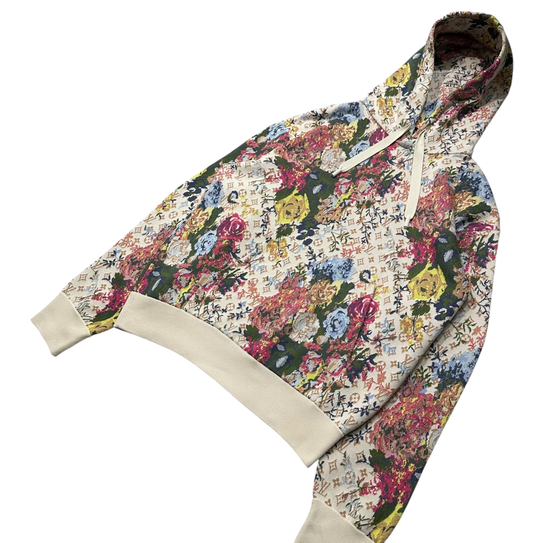 LOUIS VUITTON(ルイヴィトン) 2022AW Monogram Flower Jacquard Pullover Hoodie モノグラム フラワー ジャガード プルオーバー フーディー パーカー RM222 ZLW HNN73W Ｍ マルチカラー