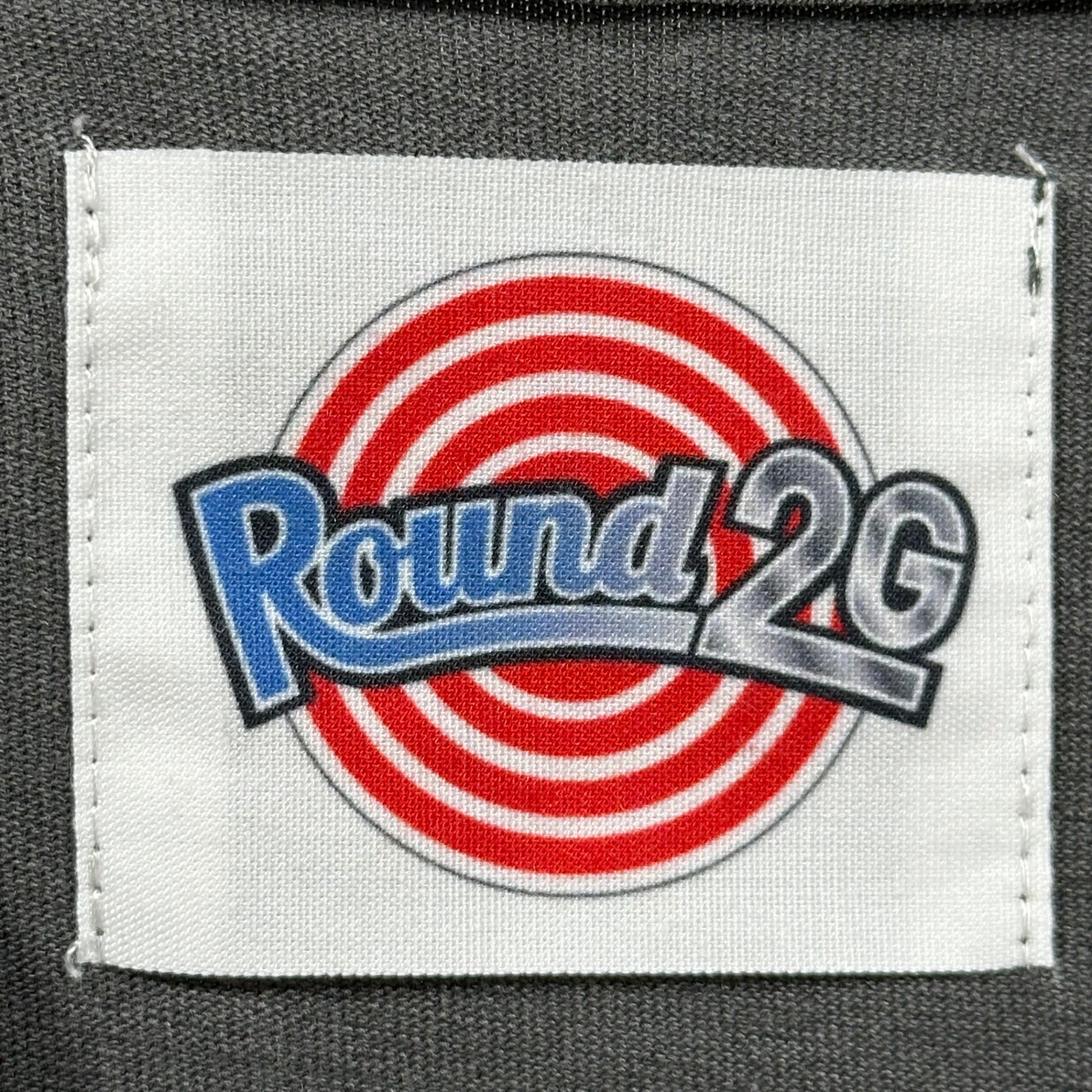 ROUND TWO×2G (ラウンドツー×2G) 2021SS LOGO TEE ロゴ 半袖 Tシャツ 212-75240 M グレー×レッド×ブルー ショーンウェザースプーン デザイン