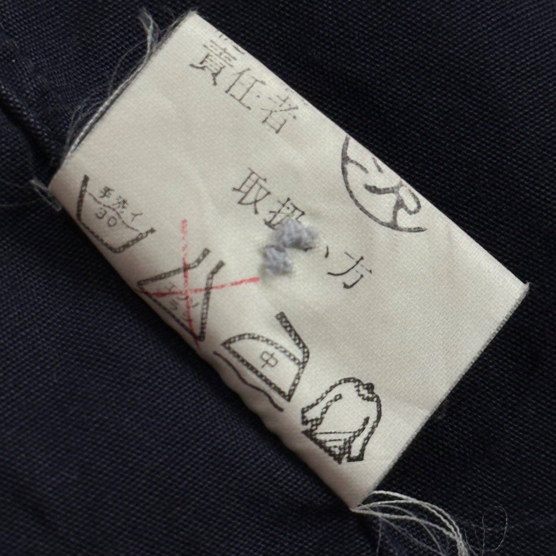 COMME des GARCONS HOMME(コムデギャルソンオム) 1978～1983's Vintage Flap-Pocket L/S Shirt ヴィンテージ フラップ ポケット 長袖 シャツ HB-110240 FREE ネイビー AD表記無 デカオム