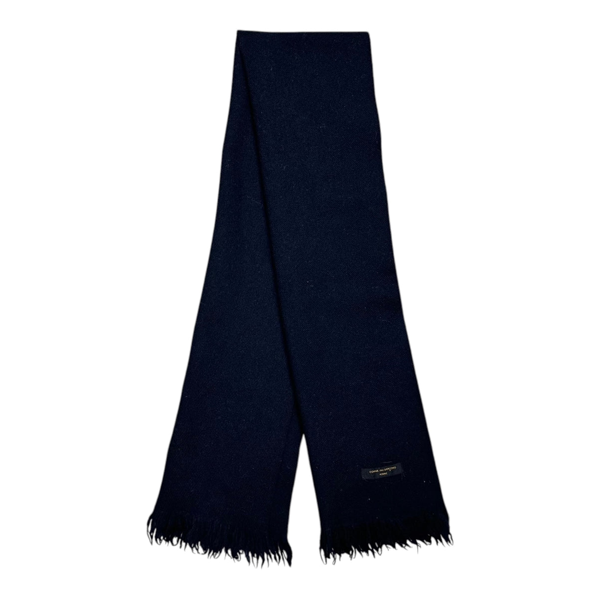 COMME des GARCONS HOMME(コムデギャルソンオム) 1990's  Wool scarf ウール マフラー ネイビー 90年代 田中オム