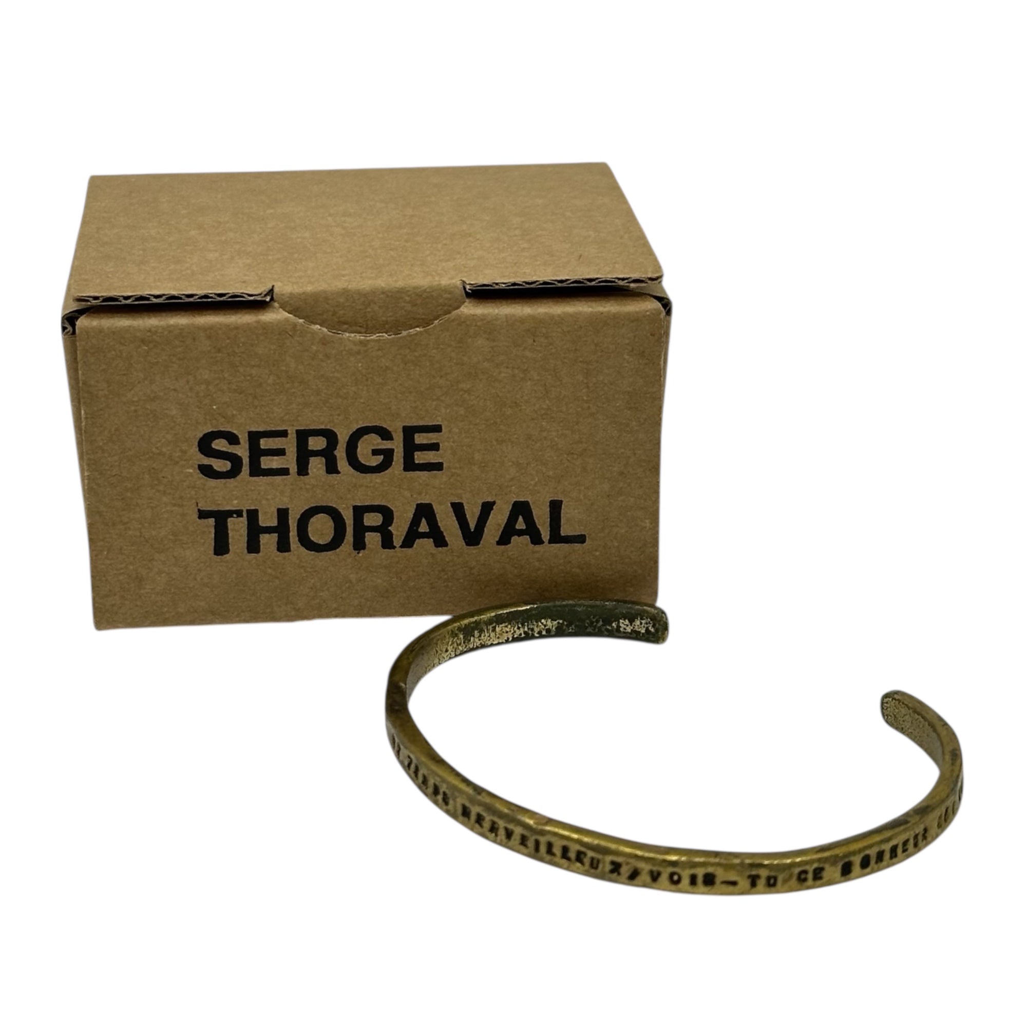 SERGE THORAVAL(セルジュトラバル) Bonheur 幸せの手錠 ゴールド バングル