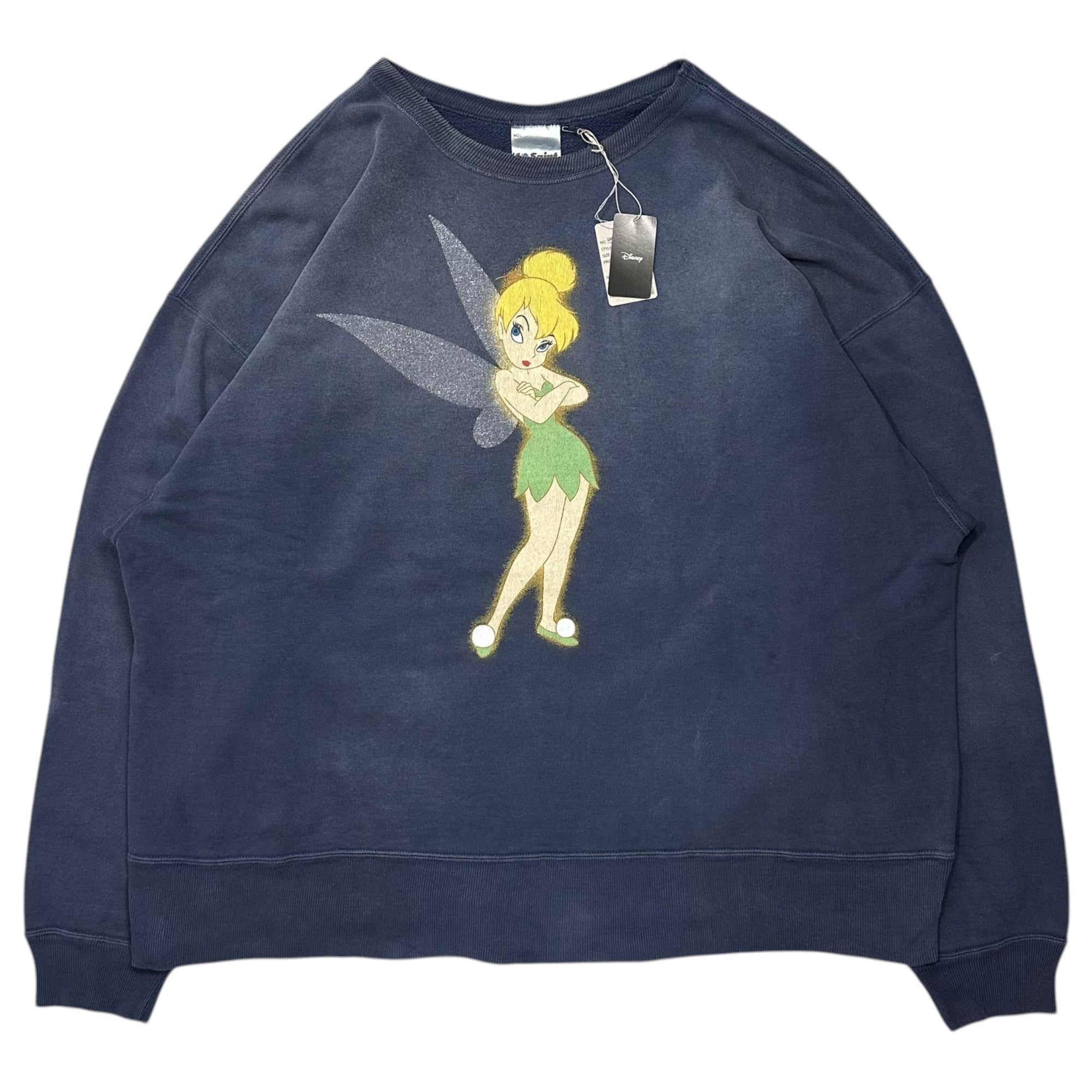 【値下NG】 SAINT MICHAEL Disney TINKER BELL SAINT MICHAEL/DSN_CRW NK SWT/TINKER BELL/NVY