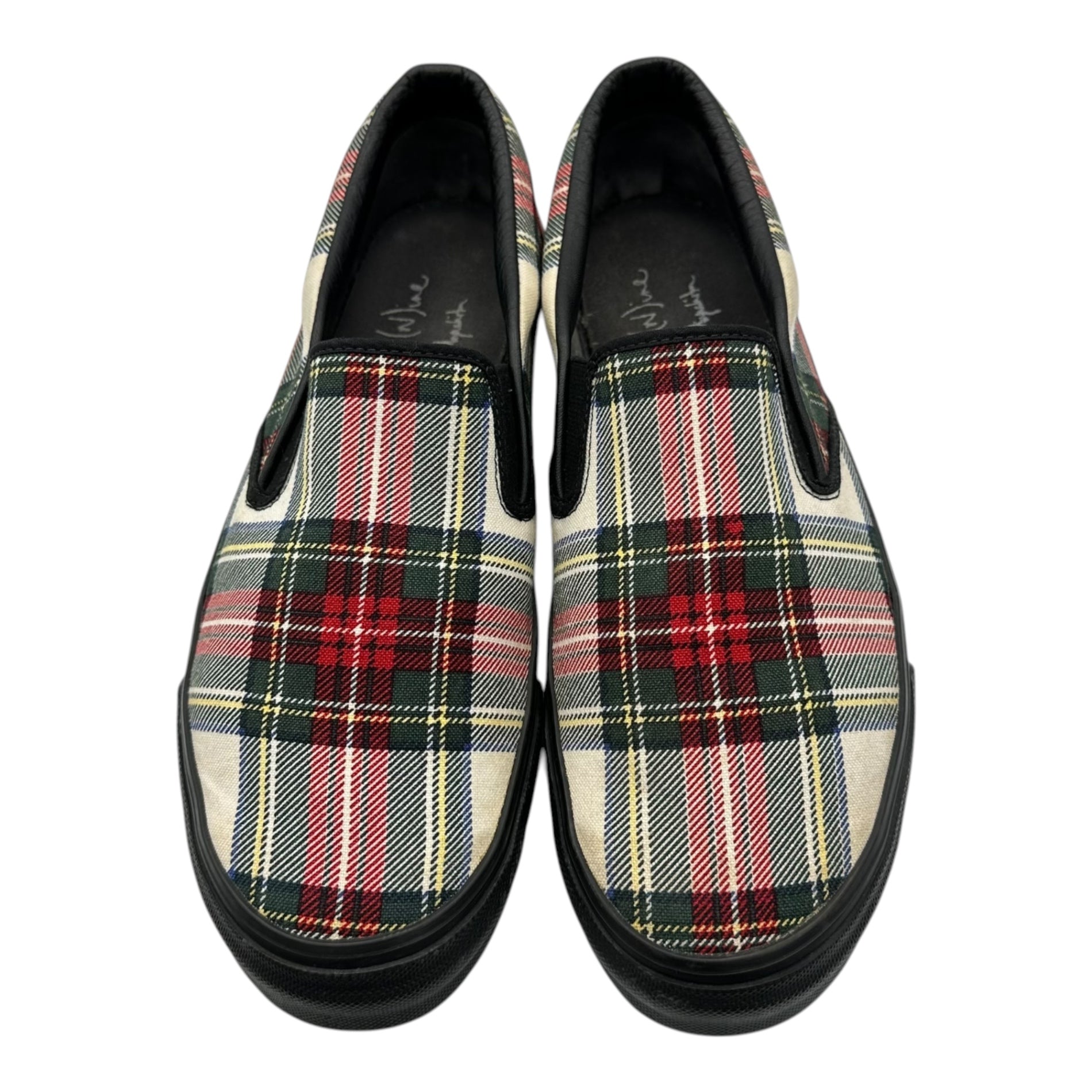 NUMBER (N)INE(ナンバーナイン) 05SS Tartan check slip-on shoes タータンチェック スリッポン エミリー期 27cm マルチ