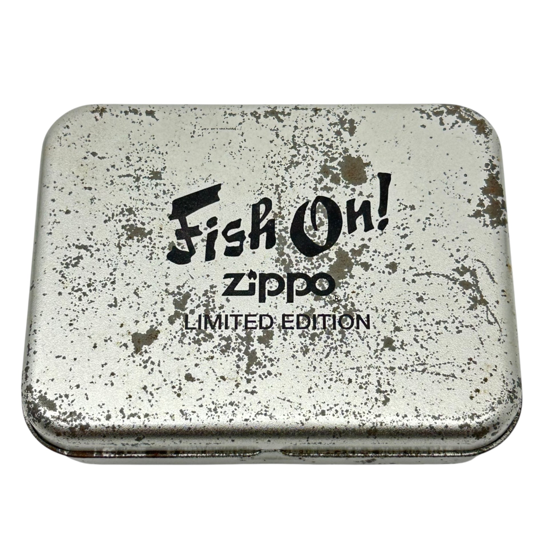 ZIPPO(ジッポー) 1996年製 Fish on！A moment tactics LIMITED EDITION Oil lighter ルアー・携帯灰皿 付 オイル ライダー シルバー 90's 90年代 ヴィンテージ 限定品