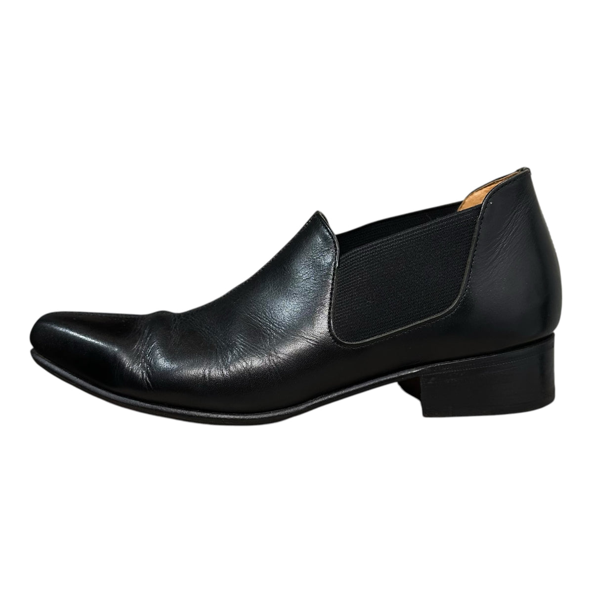COMME des GARCONS HOMME PLUS(コムデギャルソンオムプリュス) 2000's Center-Seam Chelsea Boots センターシーム チェルシー ブーツ 25.5cm ブラック サイドゴア 革靴 シューズ