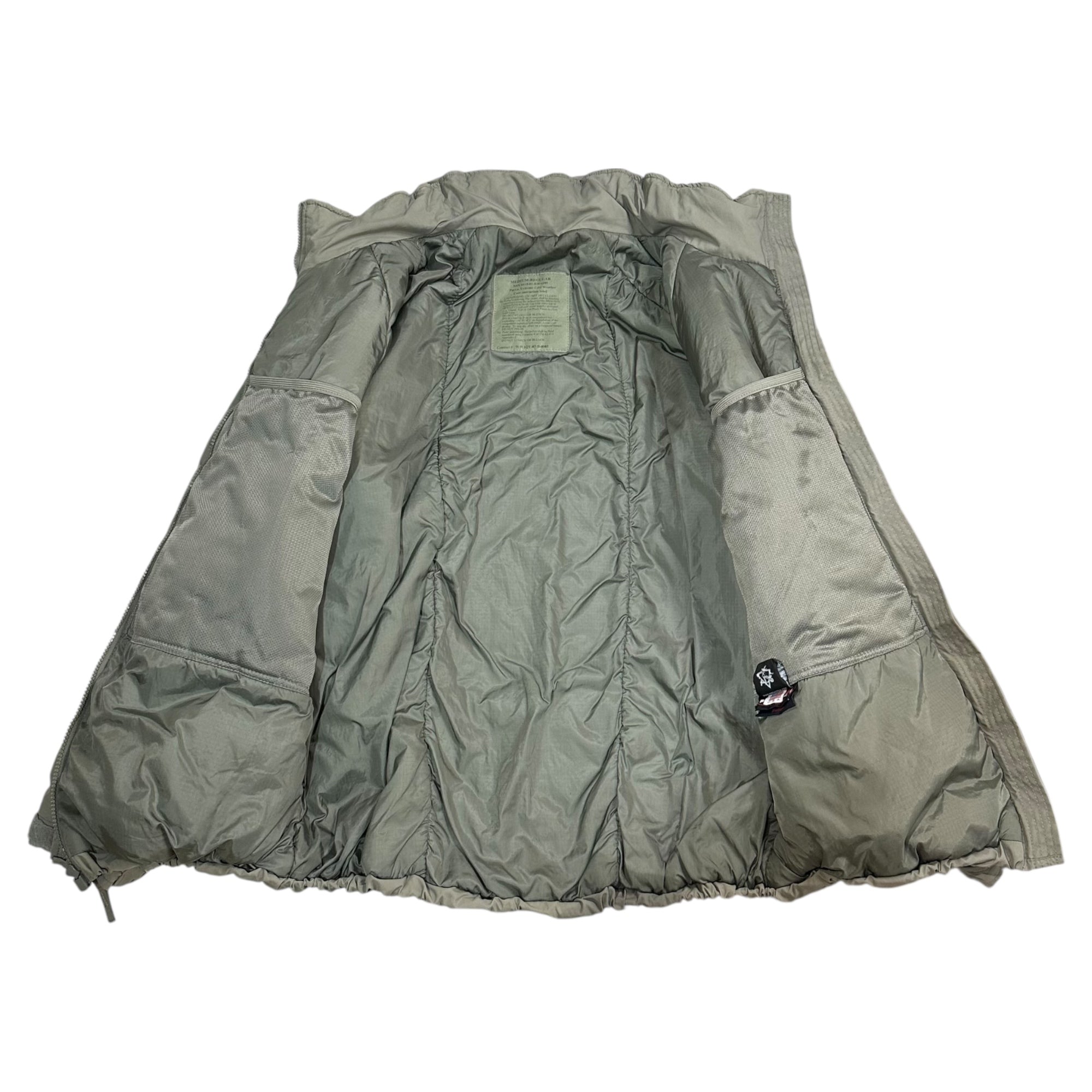 US ARMY(アメリカ軍) ECWCS GEN3 LEVEL7 PARKA ENTREME COLD WEATHER - PRIMALOFT ダウン ジャケット 8415-01-538-6289 MEDIUM-REGULAR グレー エクワックス パーカー
