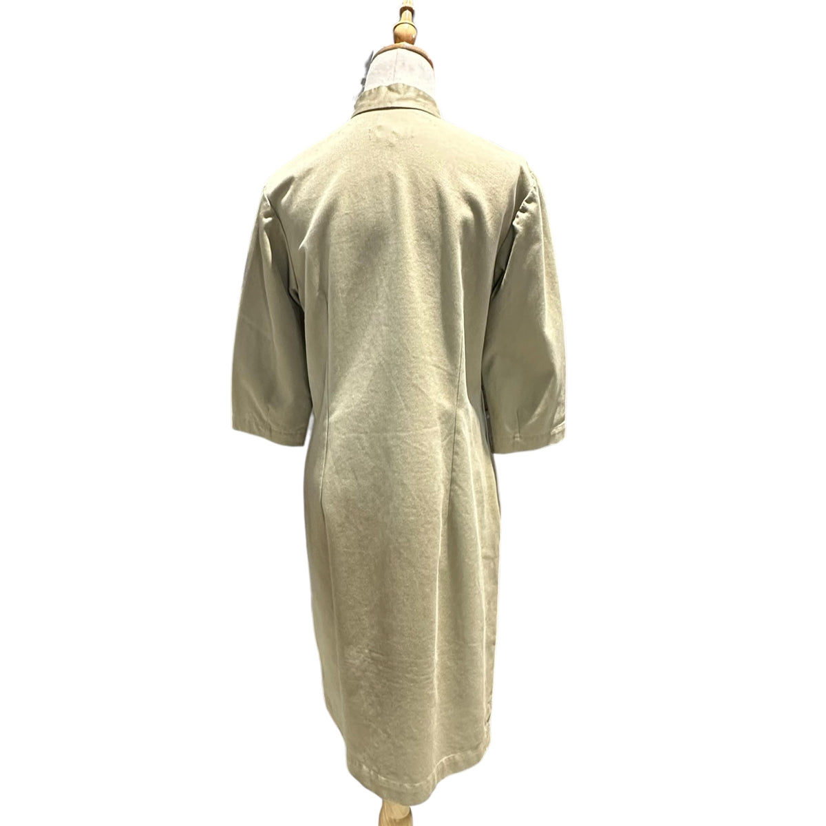robe de chambre COMME des GARCONS(ローブドシャンブルコムデギャルソン) 2000's Asymmetrical stand-collar dress 変形 スタンドカラー 半袖 ワンピース RU-O001 L ベージュ AD2003