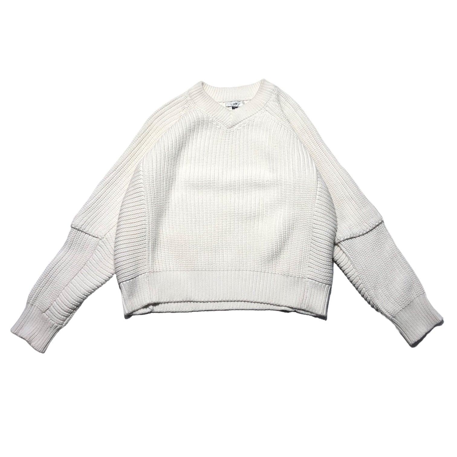 EYTYS(エイティーズ) Kore Sweater Vネック ドッキング ニット MEN L ホワイト セーター