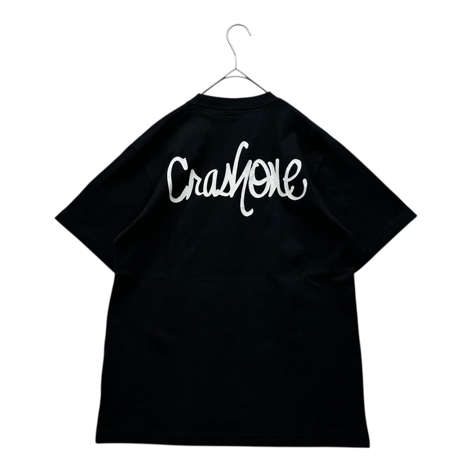 Brook Avenue(ブルックアベニュー) CRASH PRINT T-SHIRT クラッシュ プリント Tシャツ M ブラック