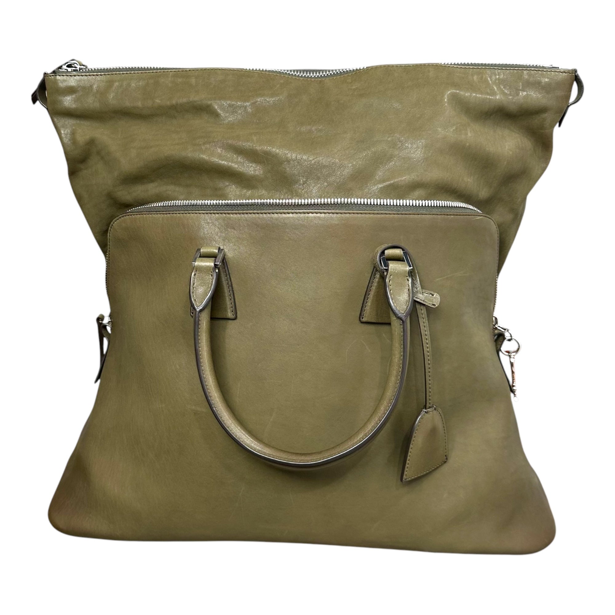 MAISON MARGIELA(メゾンマルジェラ) 5AC Bag XL - Limited Edition 2WAY ショルダー バッグ VIP限定カラー SB1WG0072 XL ミリタリーグリーン 著名人着用