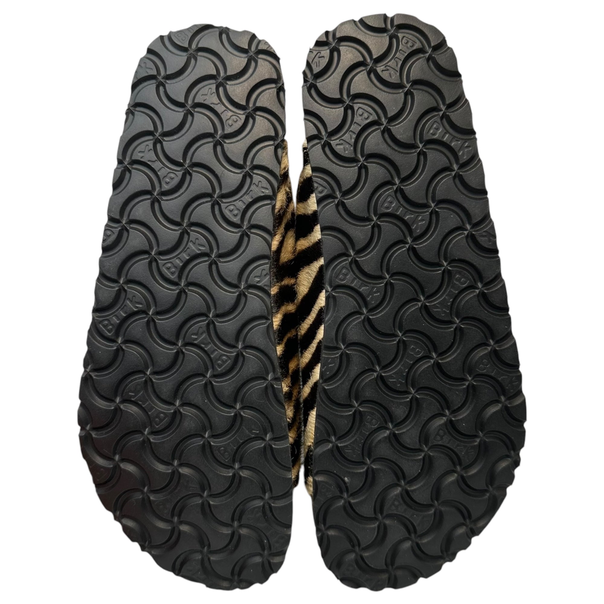 TATAMI(タタミ) Zebra Harako Leather Cork Sandals ゼブラ ハラコ レザー ファー コルク サンダル 36(23cm程度) ブラック×ホワイト BIRKENSTOCK ビルケンシュトック