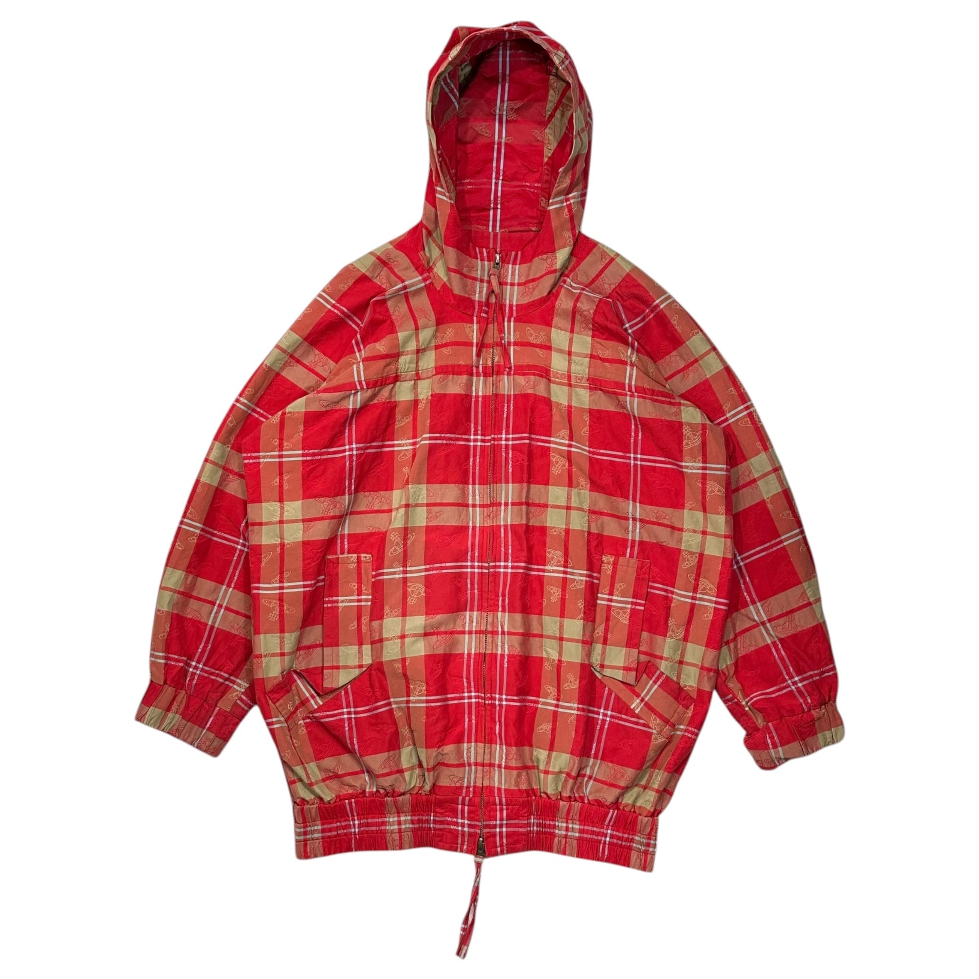 Vivienne Westwood RED LABEL(ヴィヴィアンウエストウッドレッドレーベル) Orb Design Hooded Zip-Up Jacket オーブ デザイン フーデッド ジップアップ ジャケット 16-12-421001 00 レッド