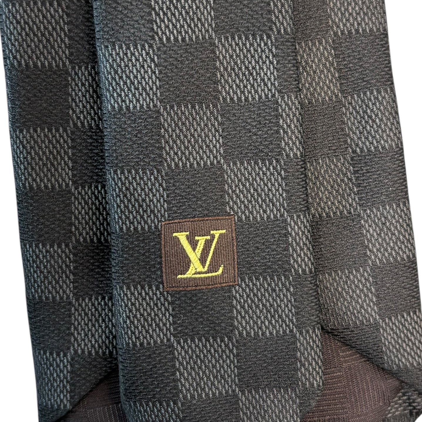 LOUIS VUITTON(ルイヴィトン) Damier Graphite Silk Tie 9cm ダミエ