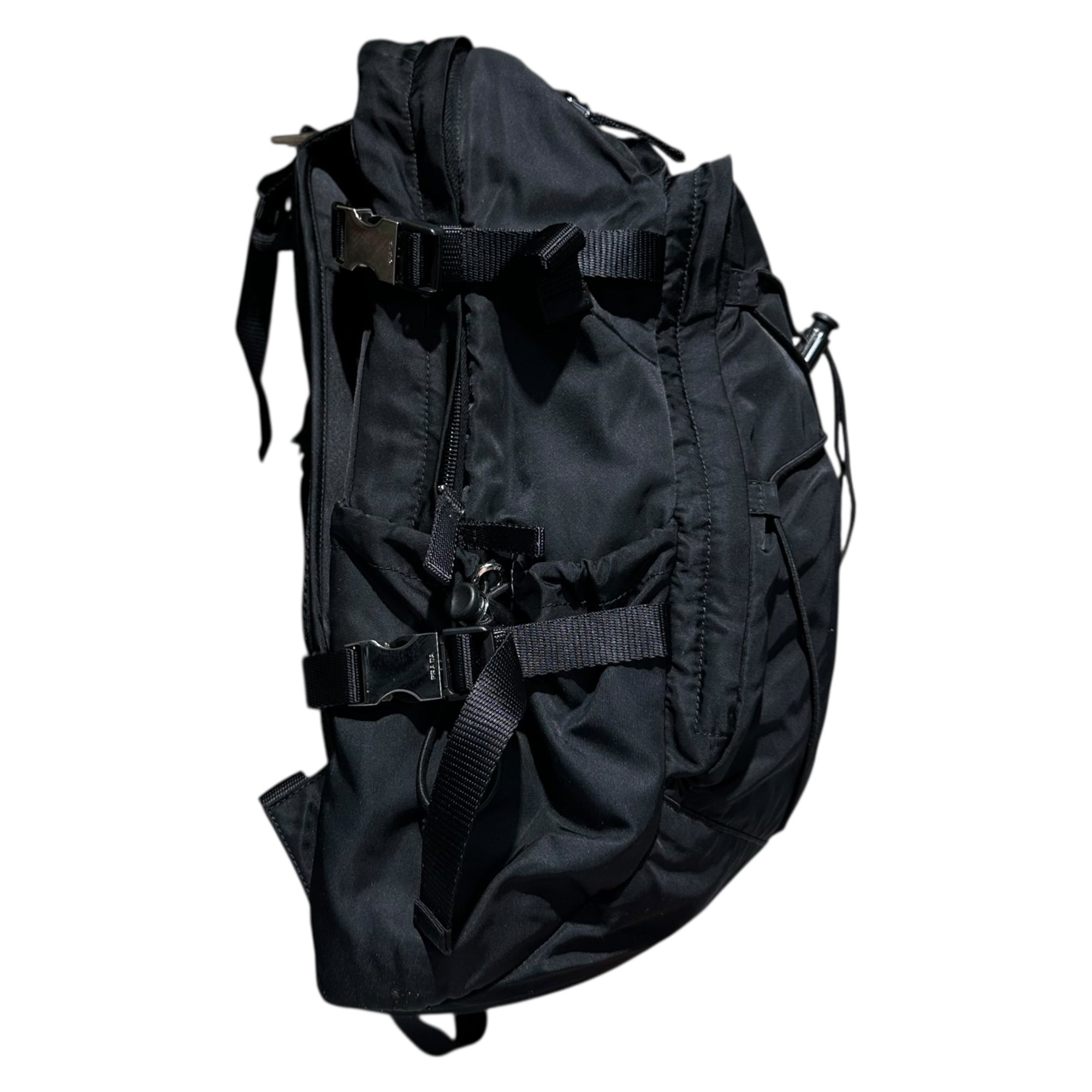 PRADA(プラダ) Drawstring Nylon Backpack ドローコード ナイロン リュックサック バックパック VZ0055 ブラック