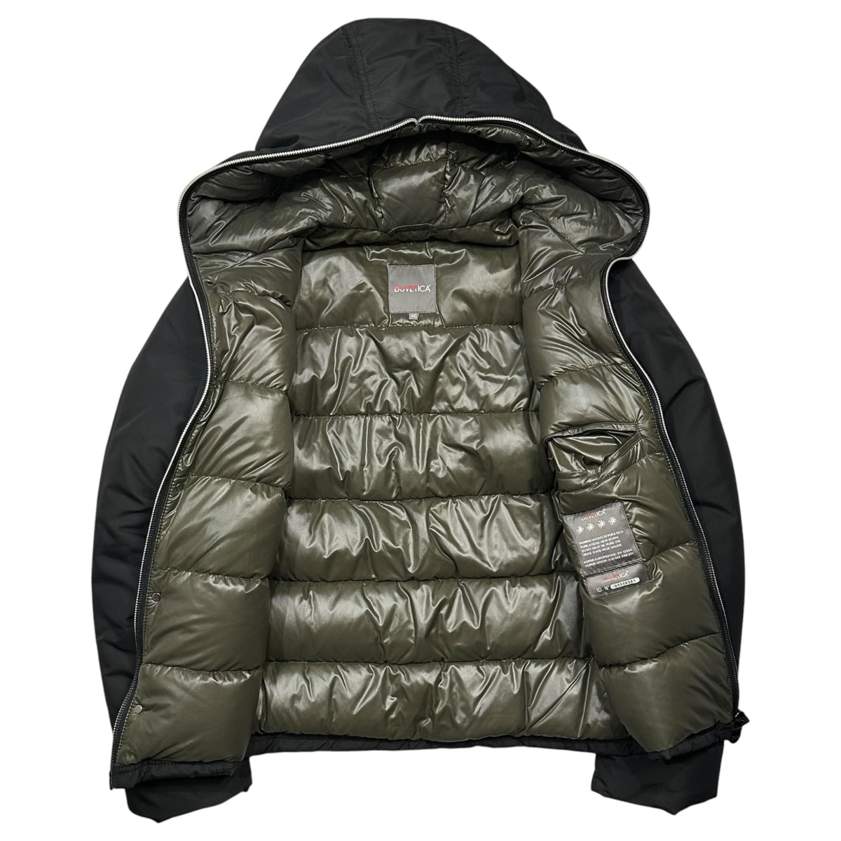 DUVETICA(デュベティカ) CEBRENO Hooded Down Jacket フーデッド ダウン ジャケット U.3660.00/1030 46(S) ブラック