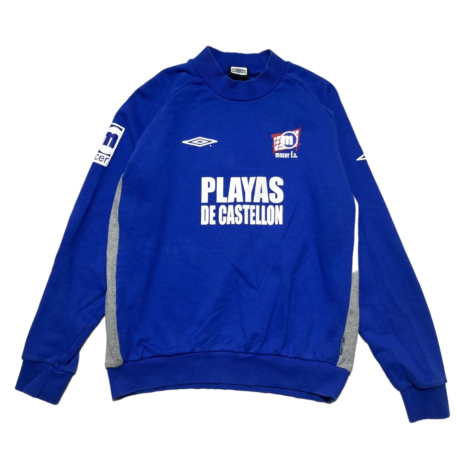 UMBRO(アンブロ) 00's team logo sweatshirts チーム ロゴ スウェット UEA3758 O(XL程度) ブルー Y2K ゲーム シャツ