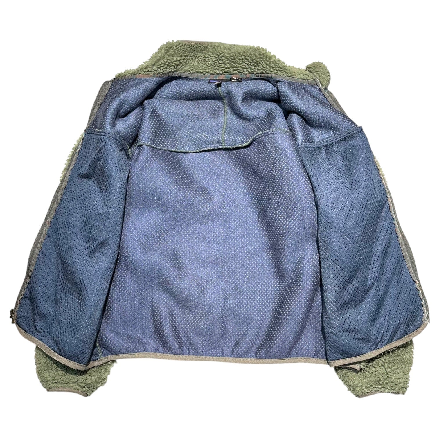 Patagonia(パタゴニア) 2002AW USA made CLASSIC RETRO CARDIGAN クラシック レトロ カーディガン 23024 L モスグリーン 00's USA製 ヴィンテージ ボア フリース ジャケット