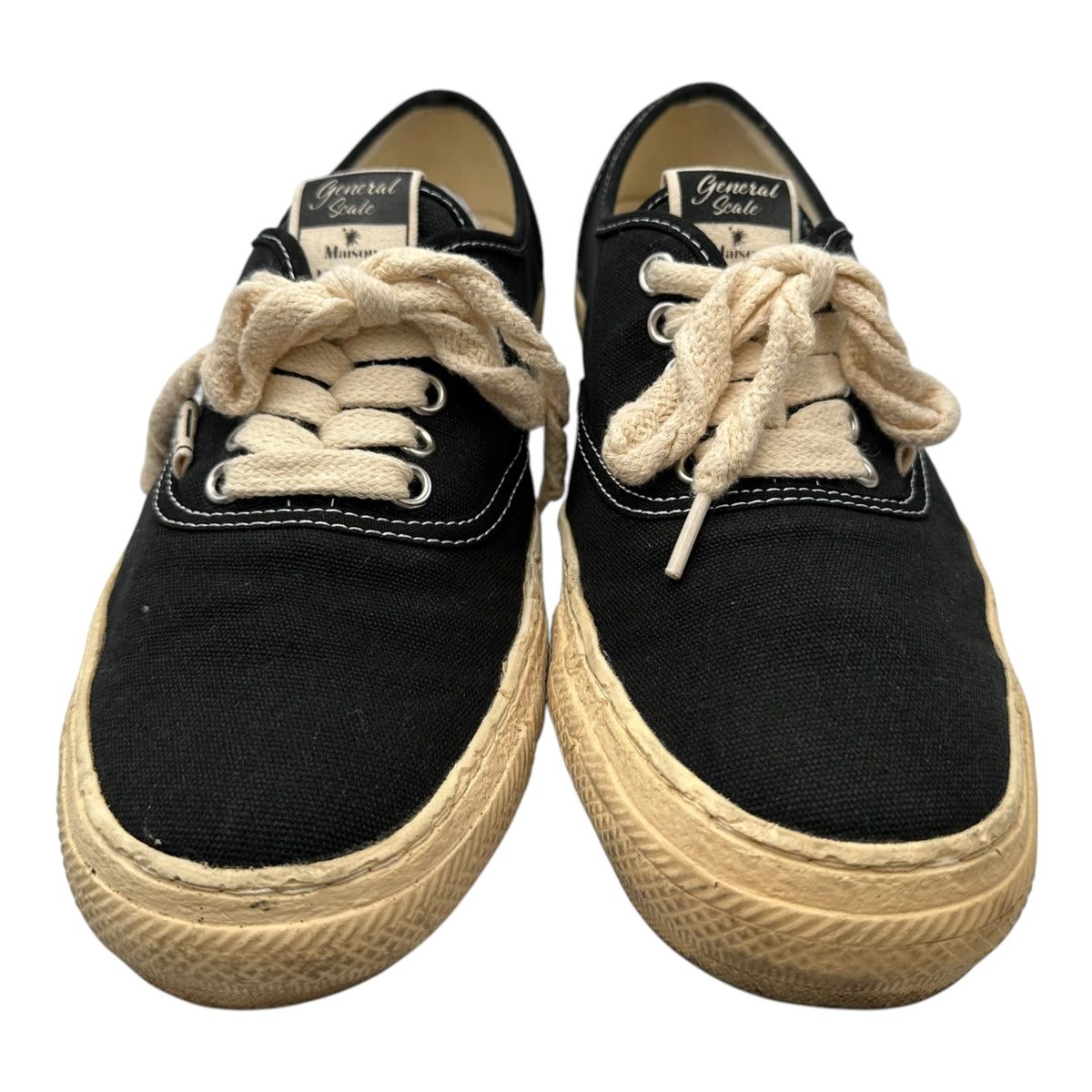Maison MIHARA YASUHIRO(メゾンミハラヤスヒロ) General-Scale Low-Cut Sneakers ジェネラル スケール ローカット スニーカー S09FW206 43 ブラック×アイボリー