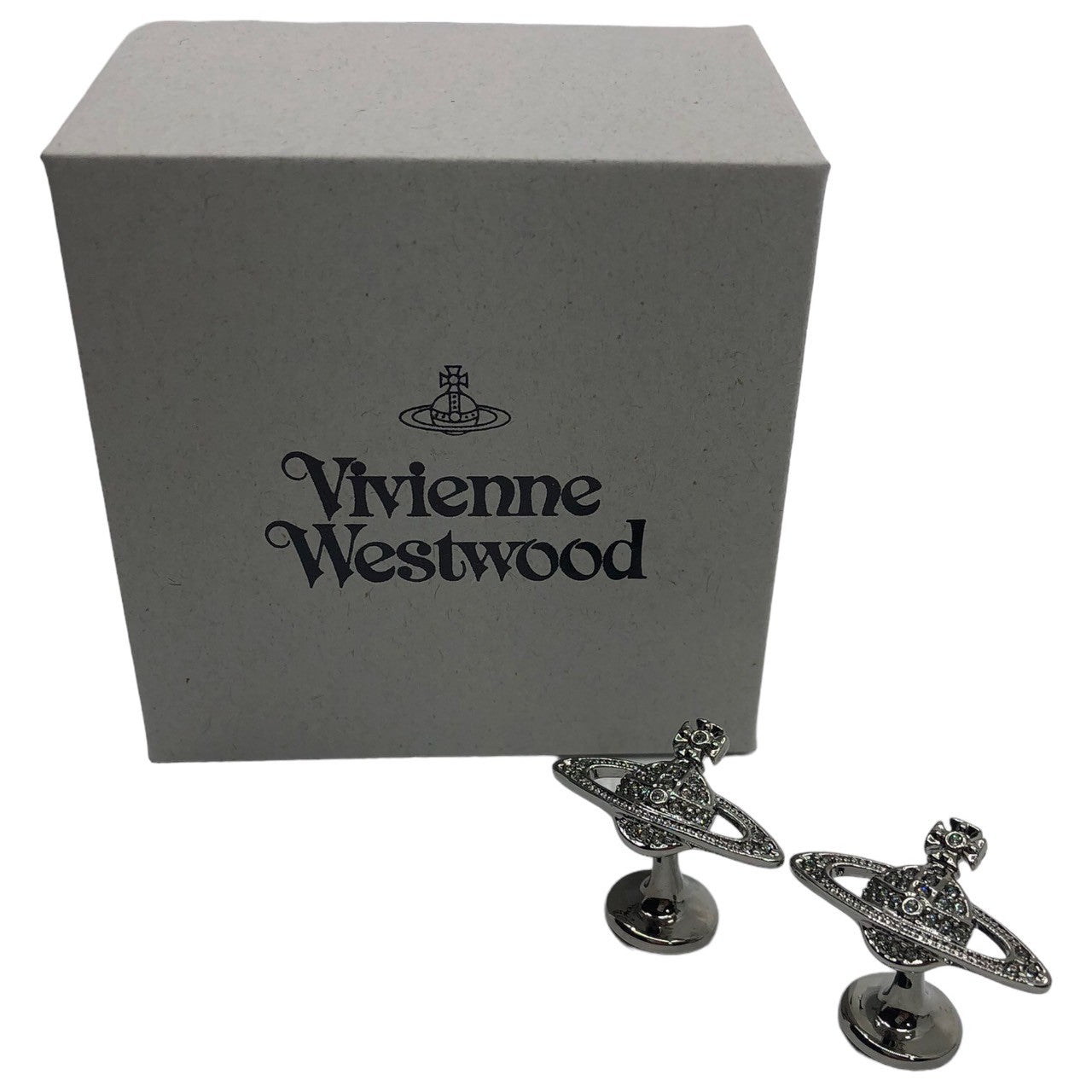 Vivienne Westwood(ヴィヴィアンウエストウッド)  orb cufflinks オーブ ロゴ カフス ブラック 箱付