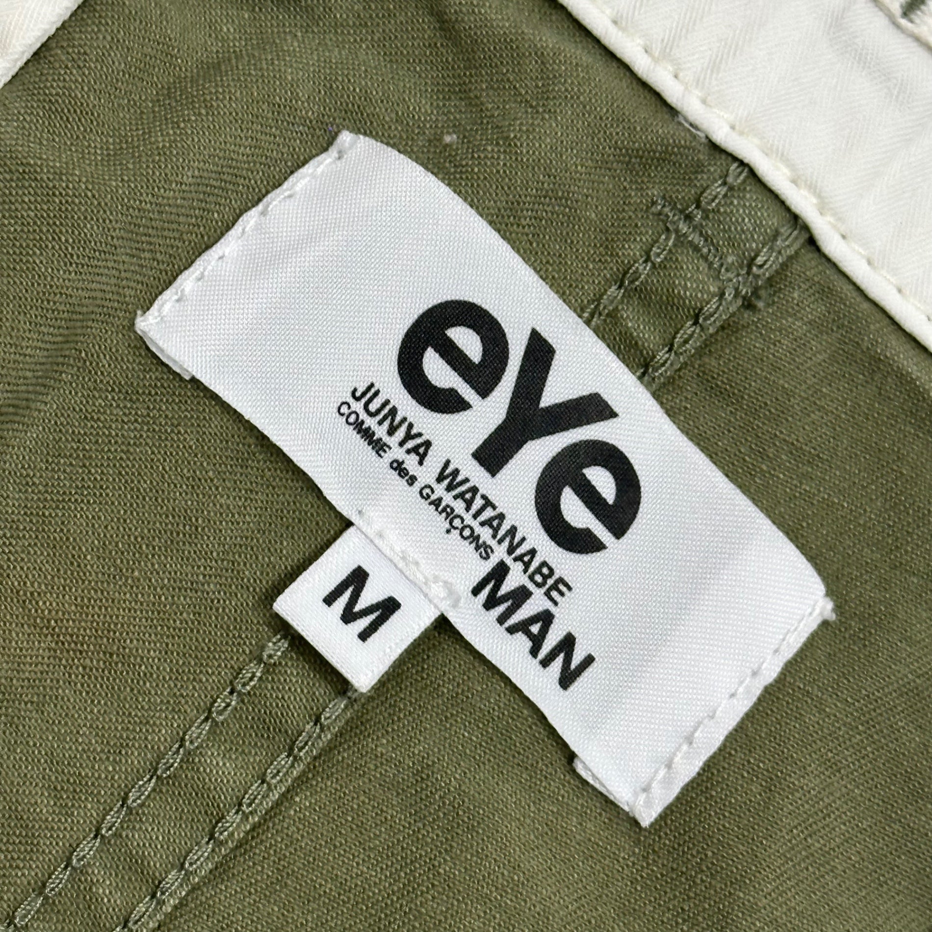 eye COMME des GARCONS JUNYA WATANABE MAN(アイコムデギャルソンジュンヤワタナベマン) 2014SS Cotton Cropped Cargo Pants コットン クロップド カーゴ パンツ WM-P906 M セージグリーン AD2013