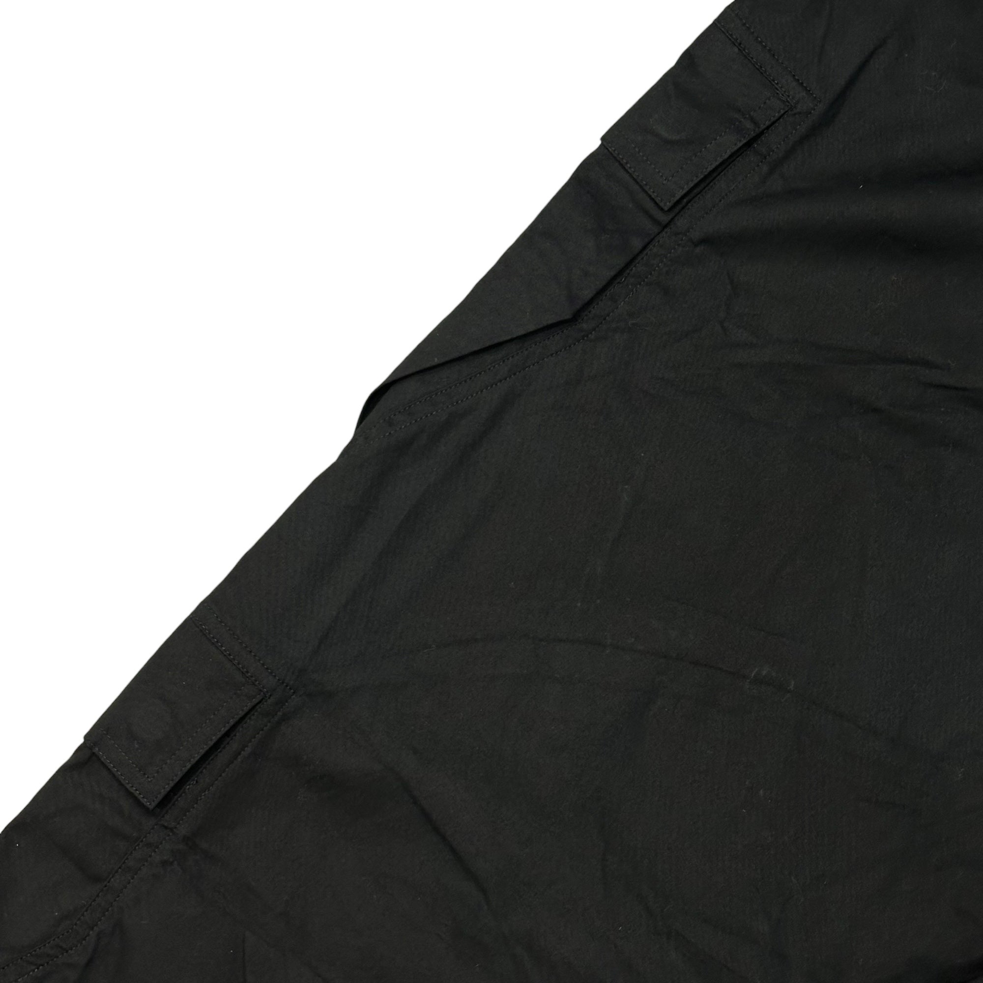 Rick Owens(リックオウエンス) 25SS Cargobelas Pants カーゴベラ パンツ ロング RU01E5339-TE 48 ブラック コットン ストレッチ ポプリン