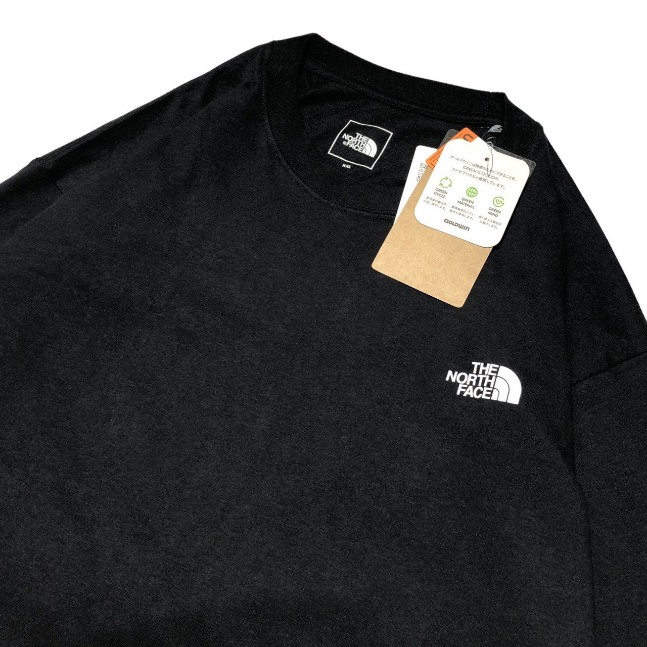 THE NORTH FACE(ノースフェイス) L/S Back Square Logo Tee  ロングスリーブ バックスク エア ロゴ ティー NT82131 XXL ブラック Tシャツ 長袖